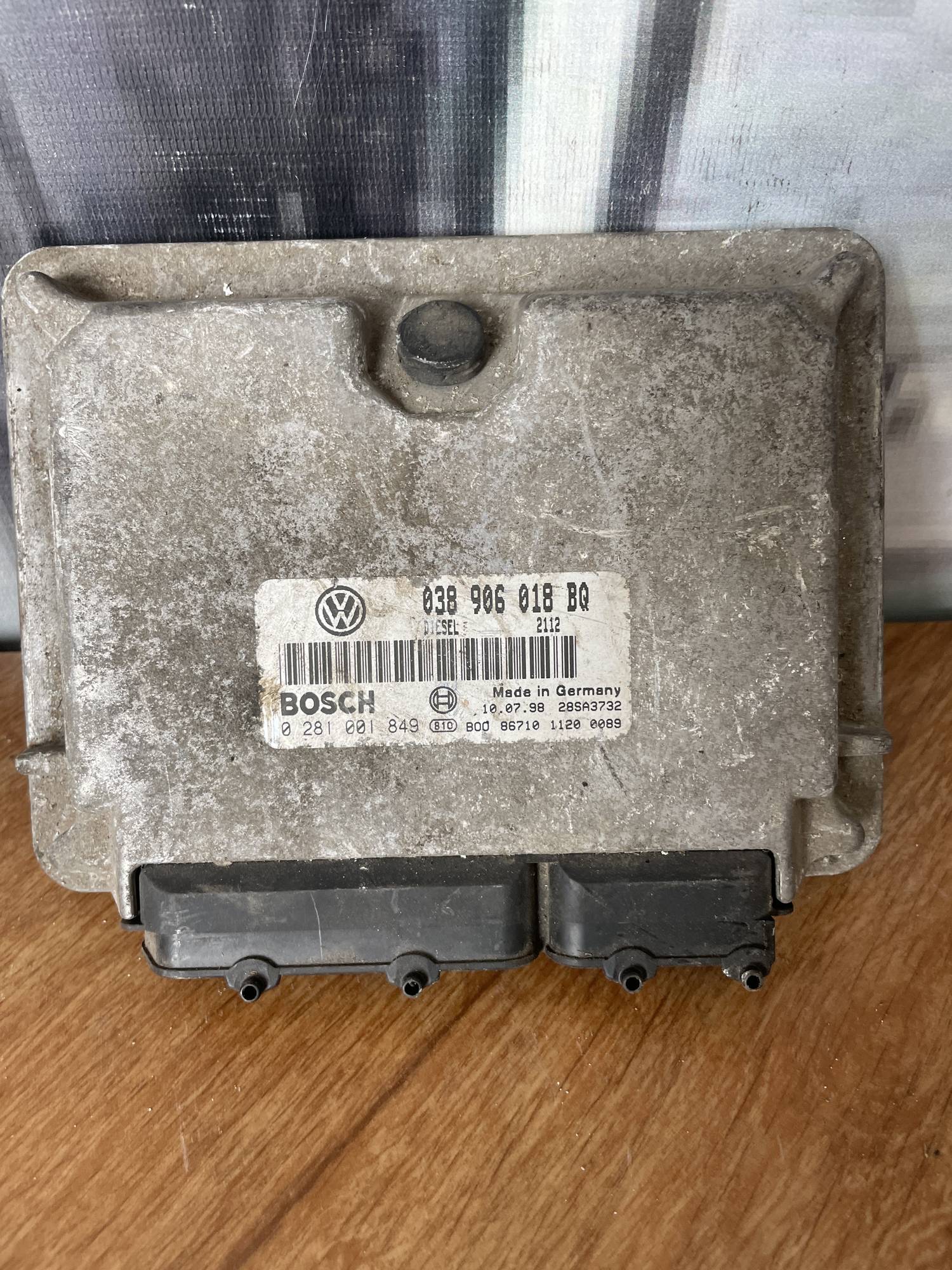 Блок управління двигуном ЕБУ Skoda Octavia 1.9 TDI 038906018BQ