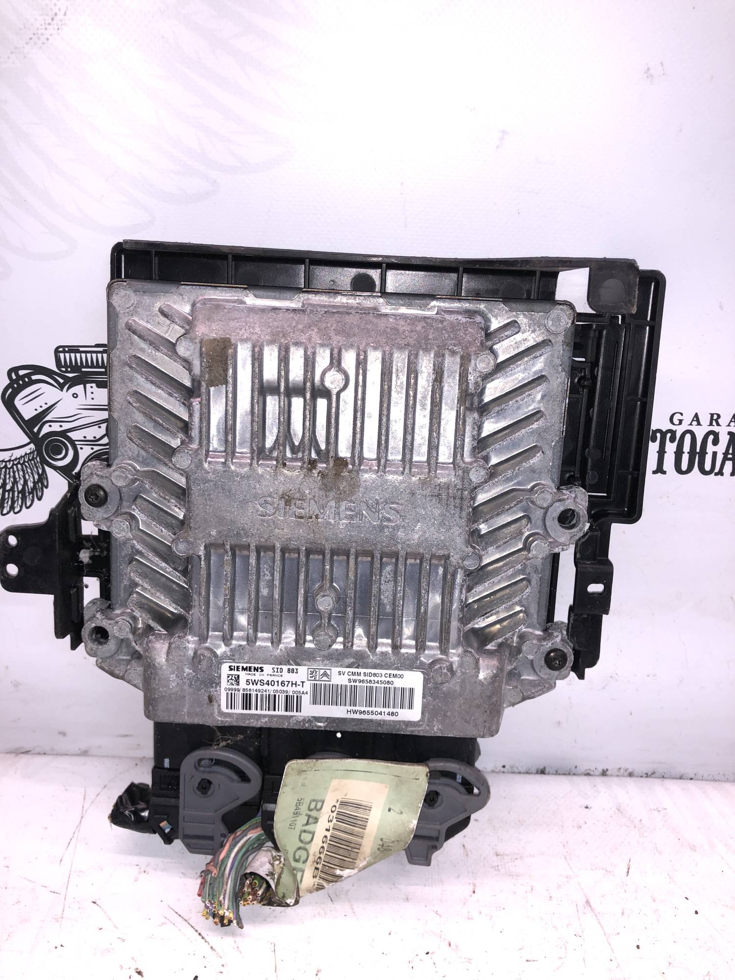 Блок управления двигателем PEUGEOT 407 2. 0 HDI 5WS40167H-T 9658345080, 9655041480