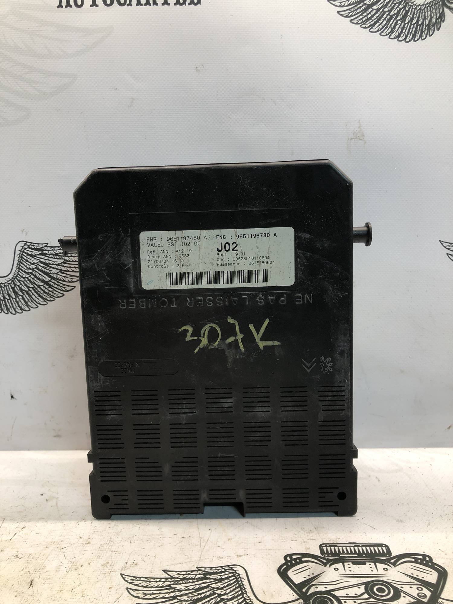 Блок BSI 9651196780A peugeot 307 9655698280 0281011234 9651197480a