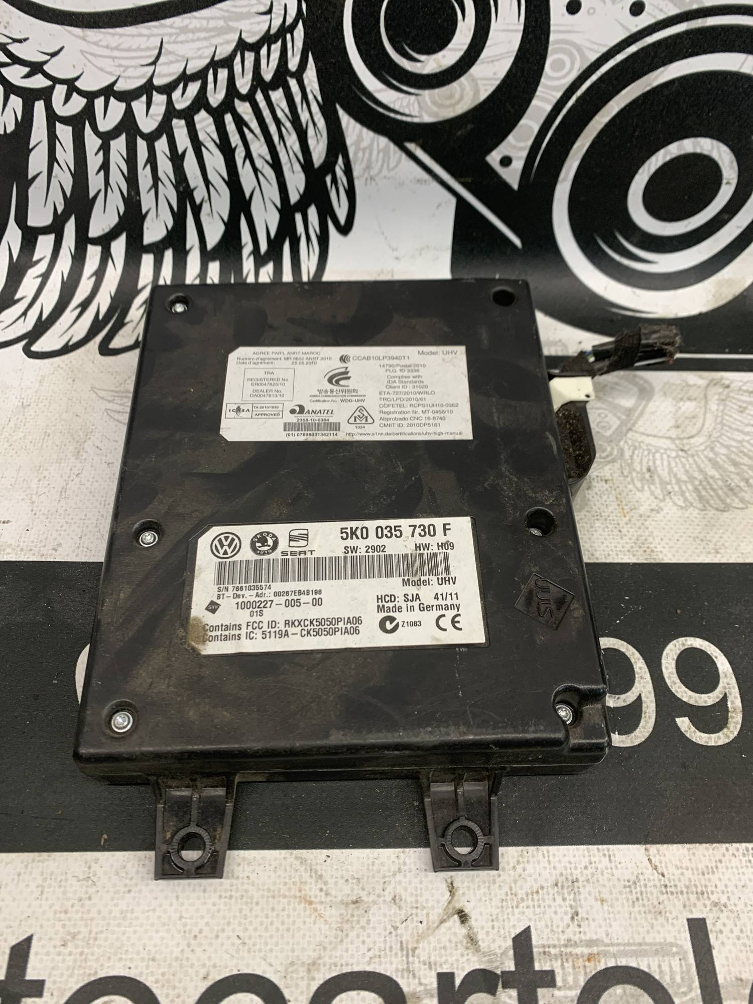 Блок керування Bluetooth Skoda Octavia A5 Mk2, Volkswagen Passat B6 5k0035730f