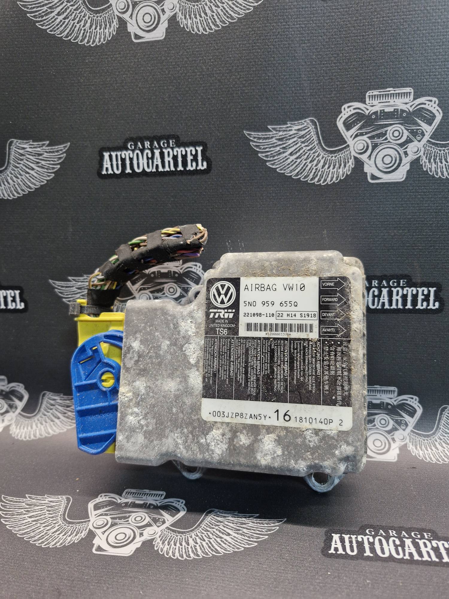 5n0959655 Блок керування AIRBAG Vw Passat B6 B7 CC Tiguan Leon