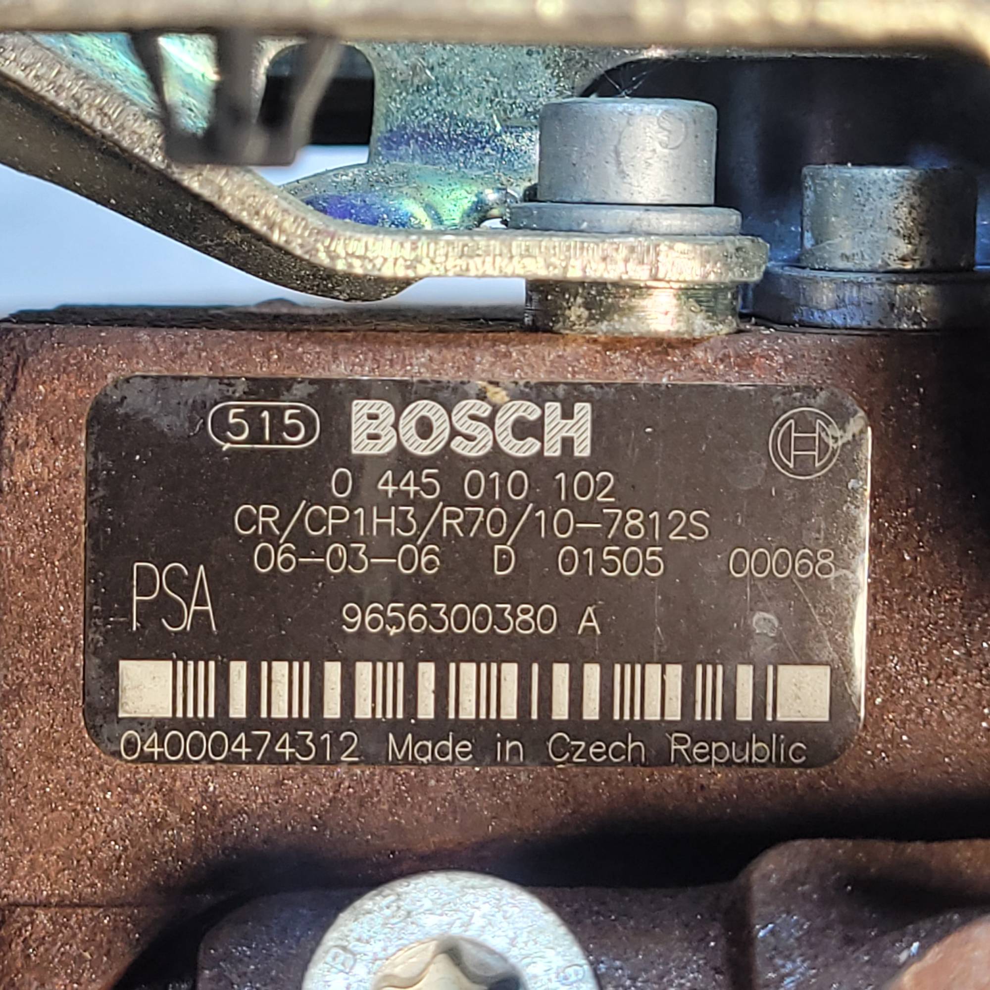 ТНВД BOSCH Peugeot Partner, Expert. Citroen Berliingo. Bosch 0445010102 1.6