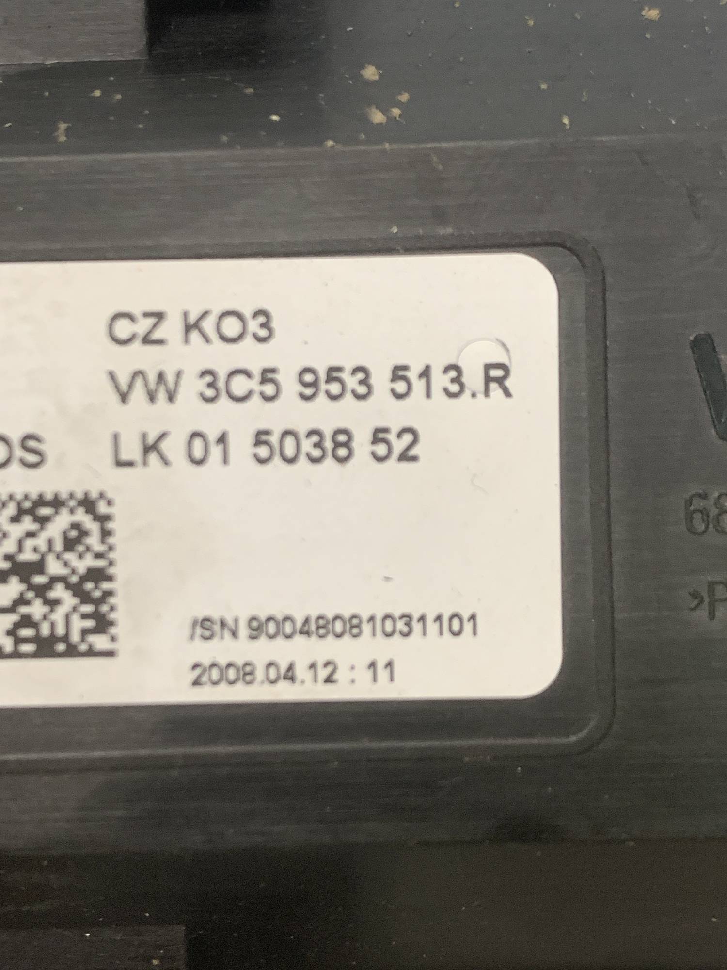 Перемикач підрульовий комбінований Vw Passat B6 3c5953513r