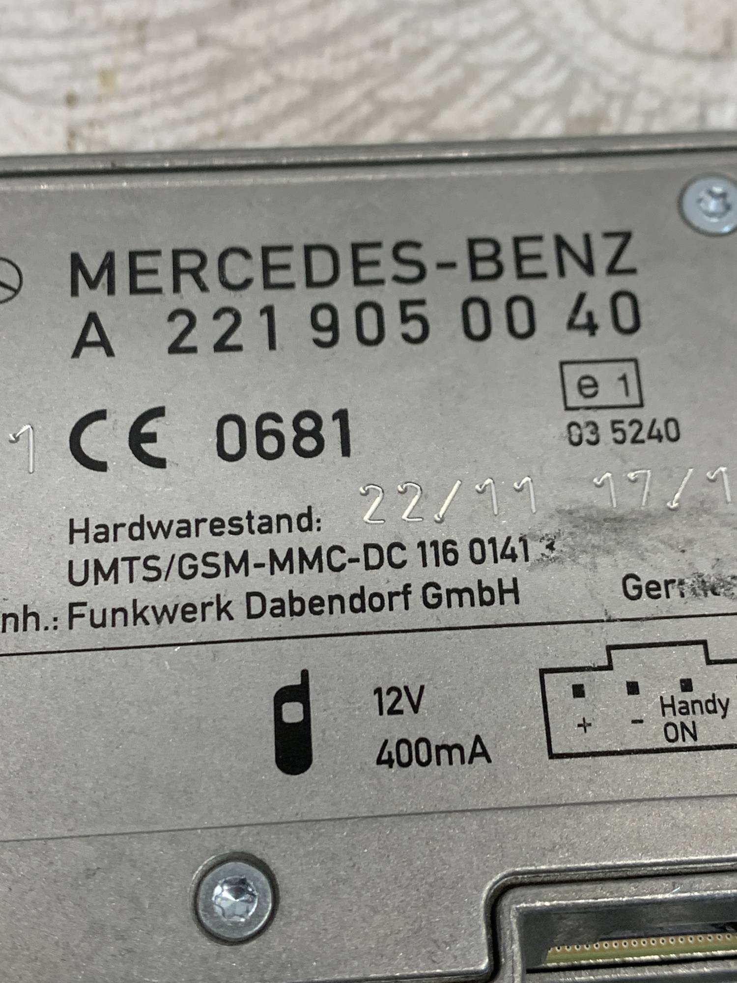 Антенний підсилювач Mercedes ML GLE W166 GL GLS X166 W164 X164 C-Class W204 S-Class W221 a2219050040