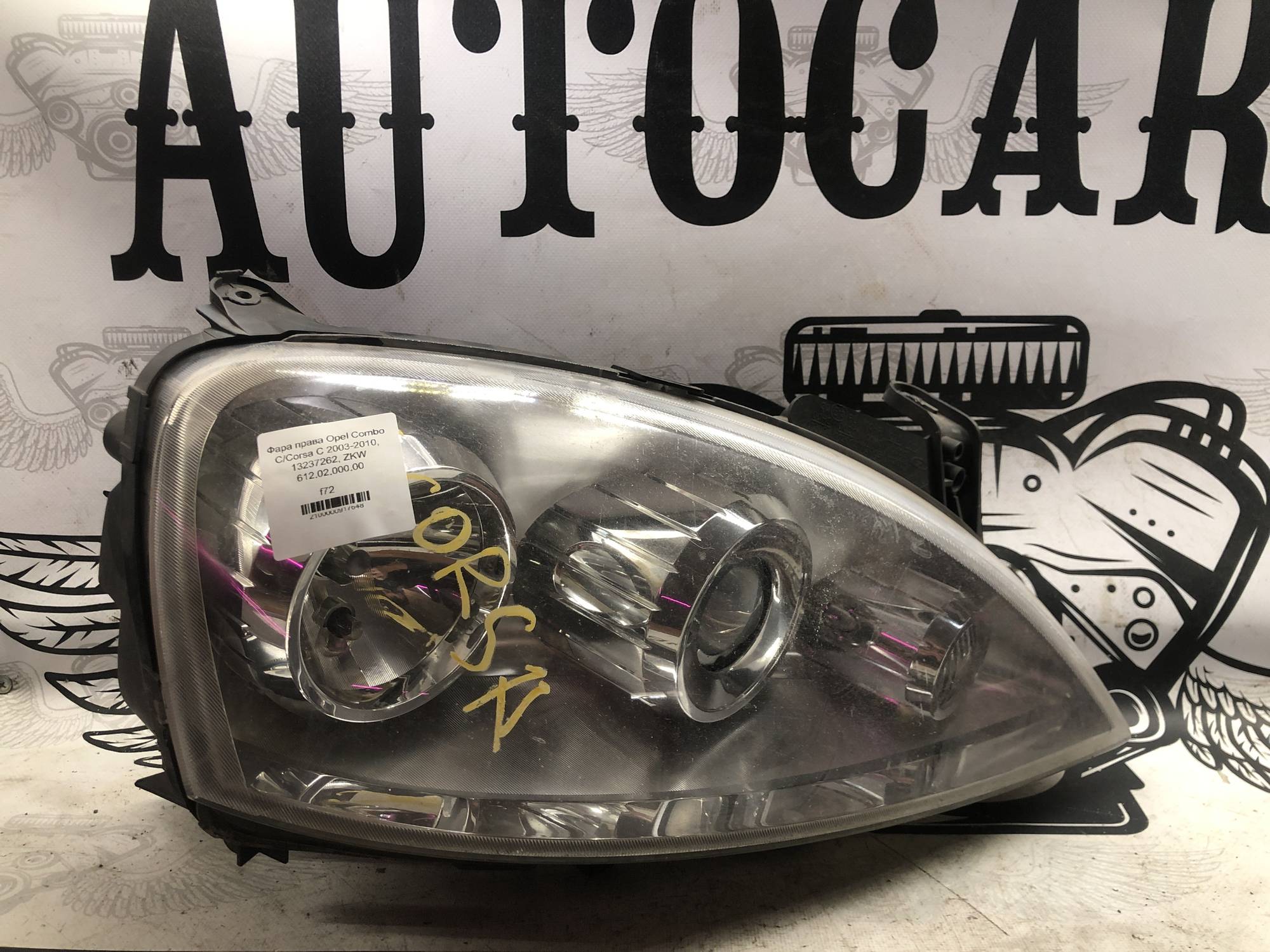 Фара права Opel Combo C/Corsa C 2003-2010, 13237262, ZKW 612.02.000.00