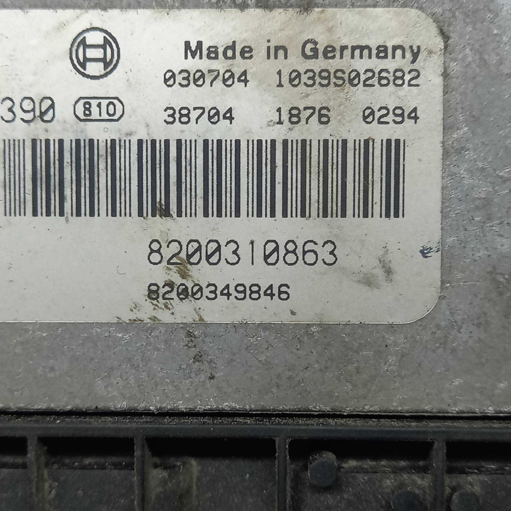 Блок управління двигуном ЕБУ для Renault Megane II / Scenic II 1.9 DCI, 8200310863