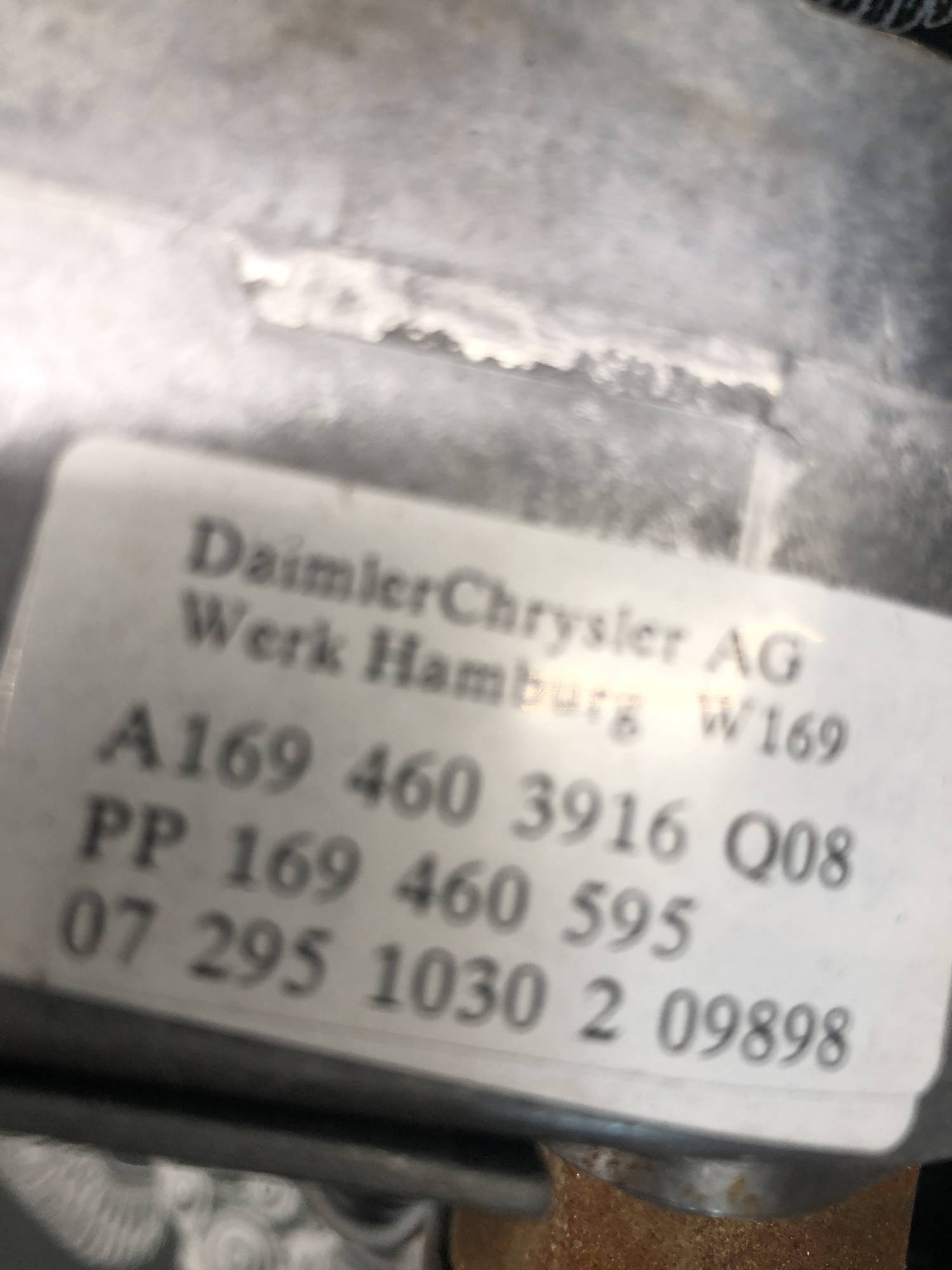 a1694603916 Колонка кермова Mercedes-Benz W245 W169
