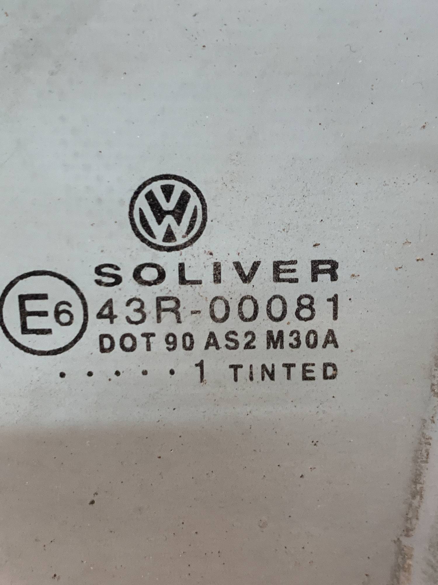 Скло дверей заднє ліве Volkswagen Passat B5 седан 43r-00081, 21807404