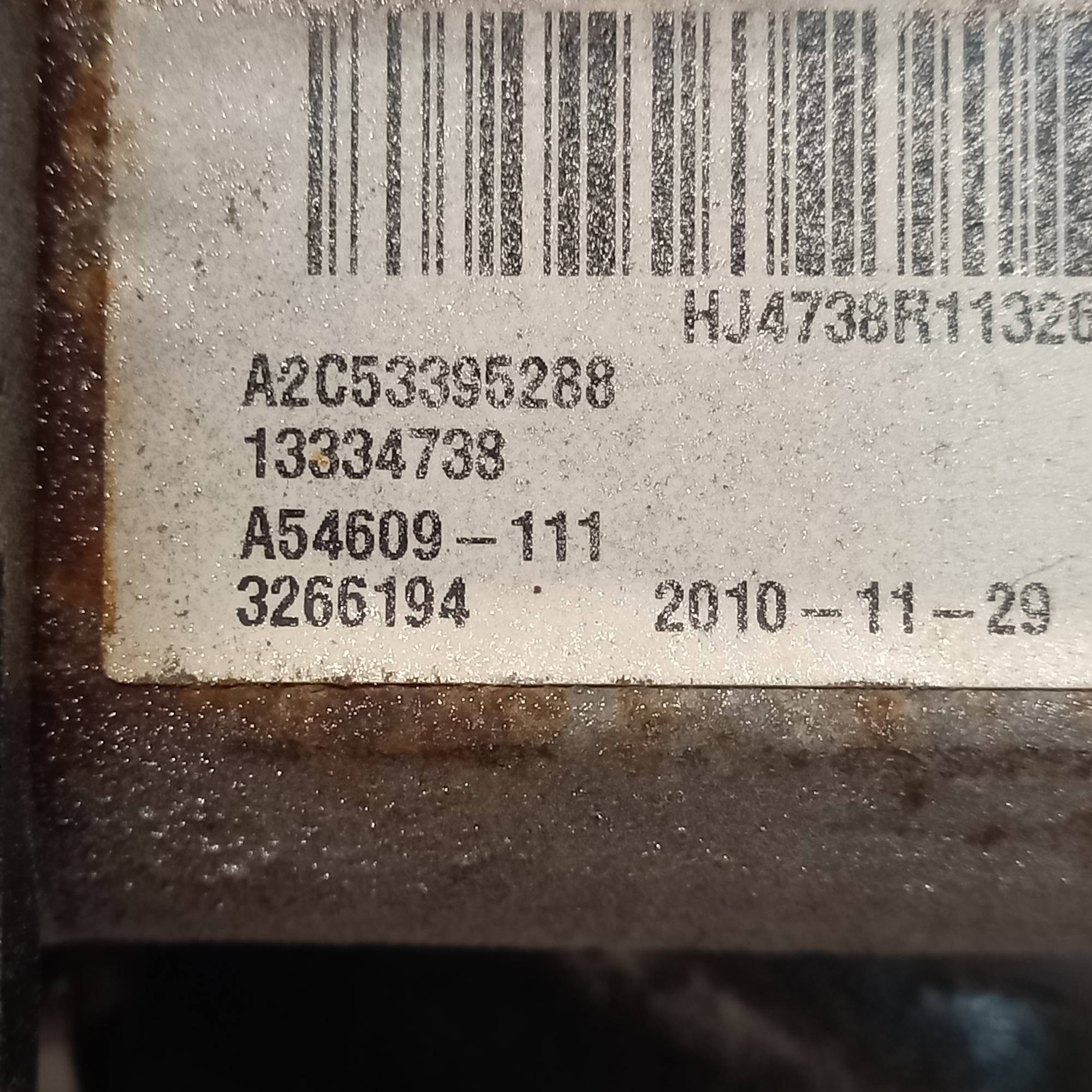 13334738 Електропривод стоянкового гальма Opel Astra J 2009—2015