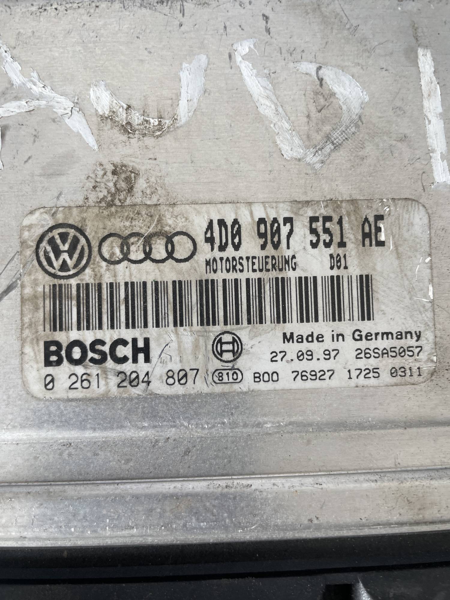 4d0907551ae блок управління мотором Audi A6 C5 1997-2004