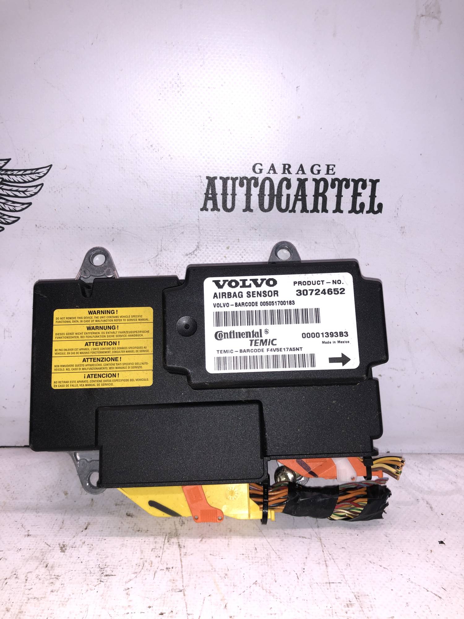 МОДУЛЬ ПОДУШКИ БЕЗПЕКИ-VOLVO C30 S40 II V50 30724652