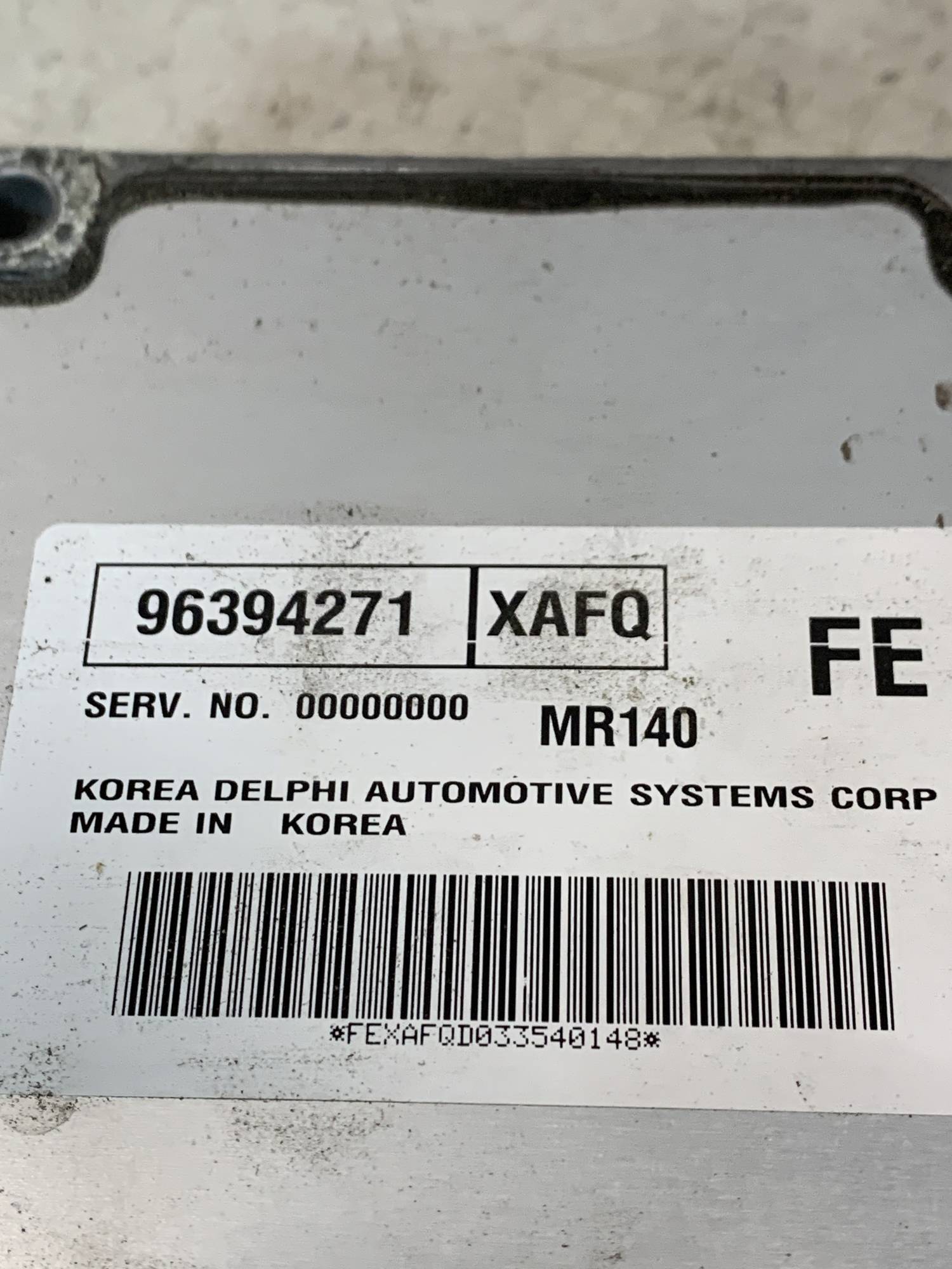 Блок керування двигуном Chevrolet Aveo T200 96394271
