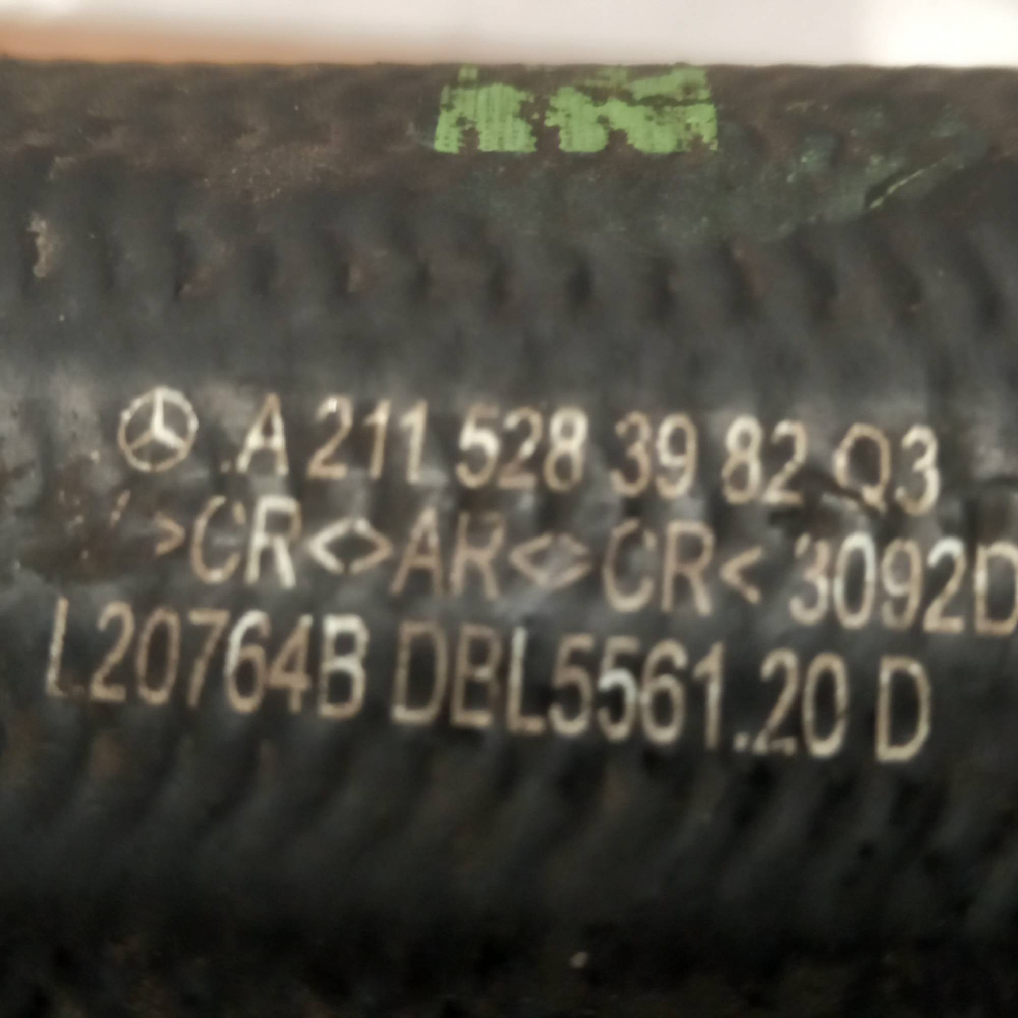 Патрубок інтеркулера MERCEDES-BENZ E-class w211 a2115283982