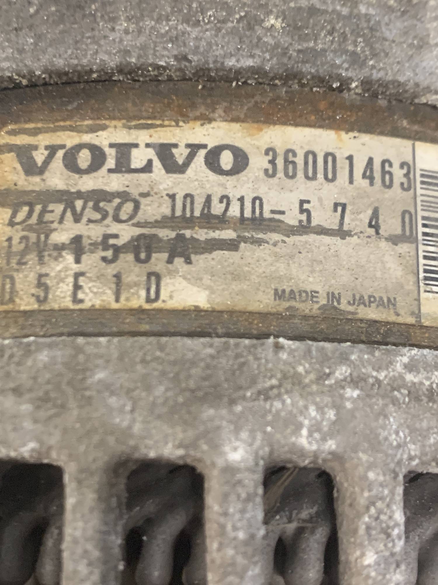 Генератор DENSO VOLVO C30 C70 S40 V50 36001463