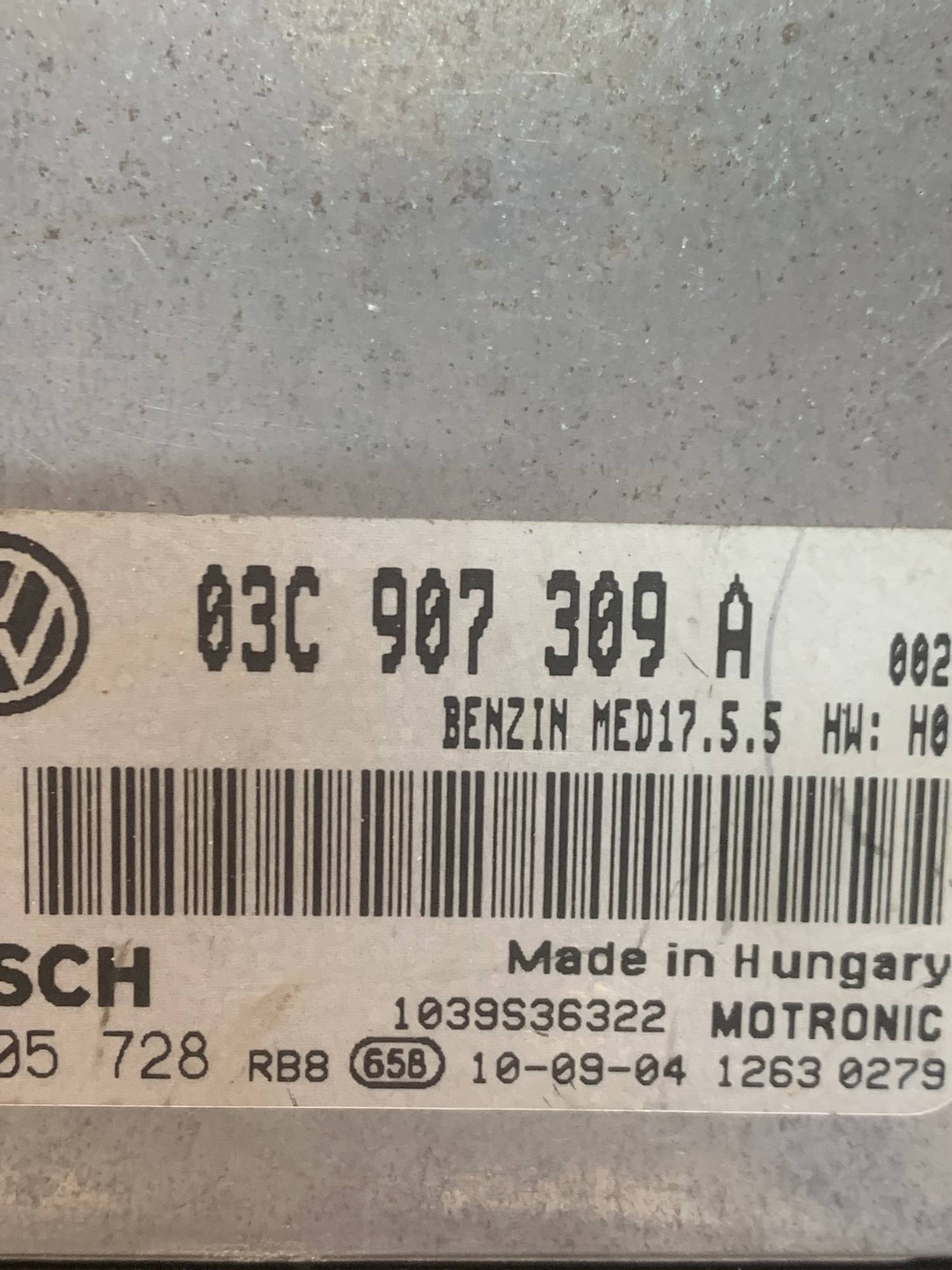 Блок керування двигуном VW GOLF VI 1.4TSI 03c907309a