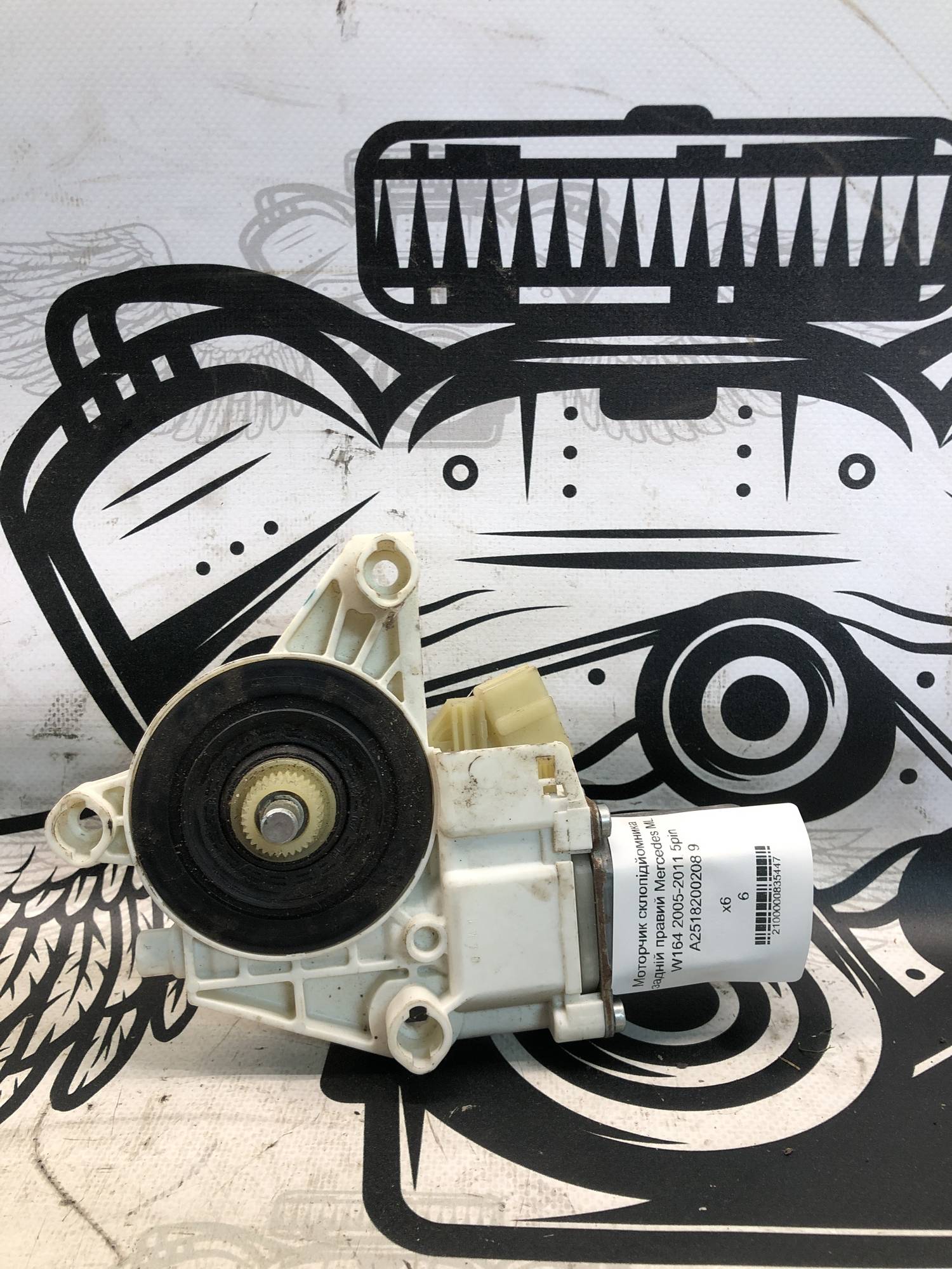 Моторчик склопідйомника задній правий Mercedes ML W164 2005-2011 5pin A2518200208 9