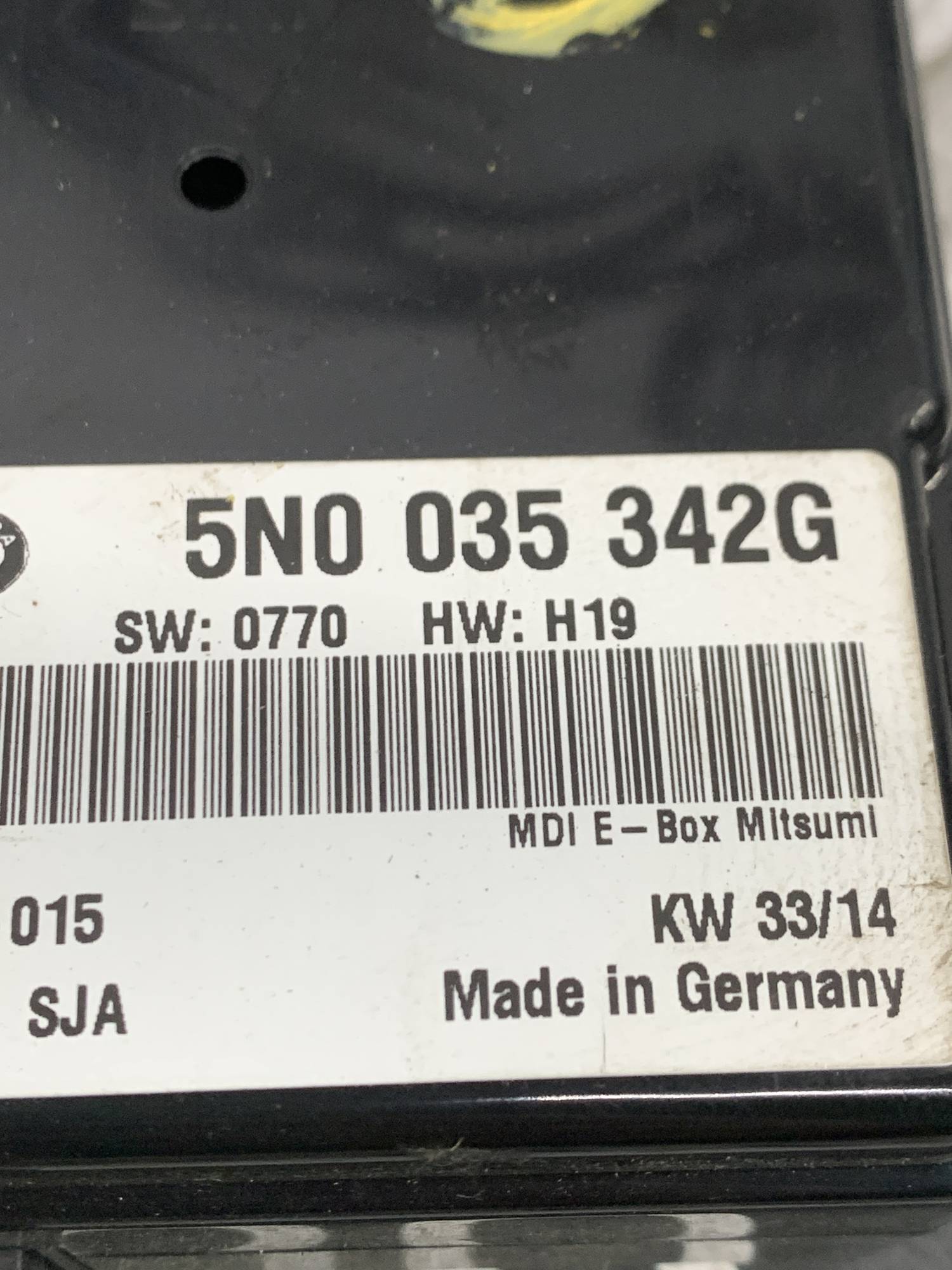 Блок управління мультимедіа Volkswagen Touareg Polo Skoda Rapid 5n0035342g