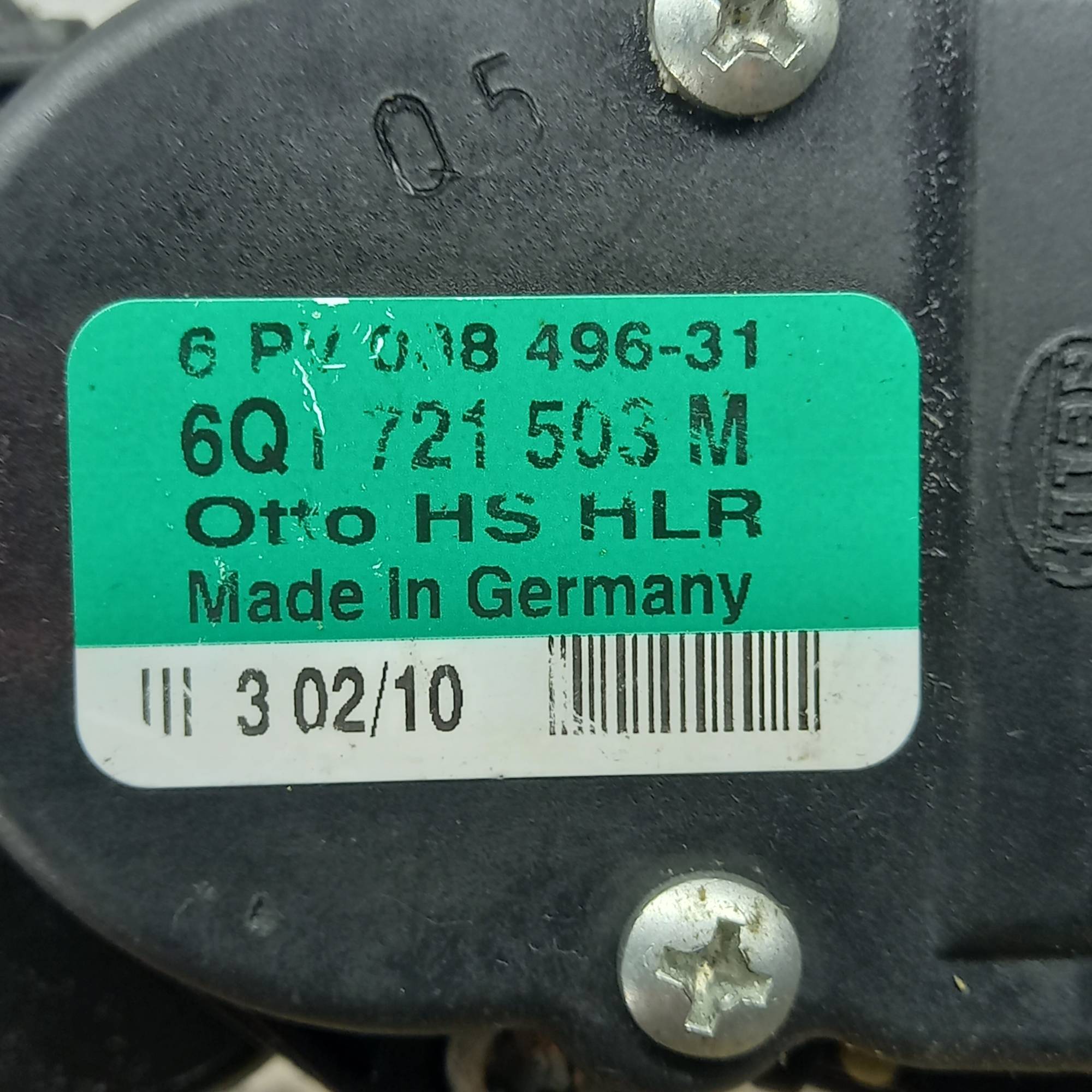 Педаль газа VOLKSWAGEN POLO 5 2009-2017, 6Q1721503M