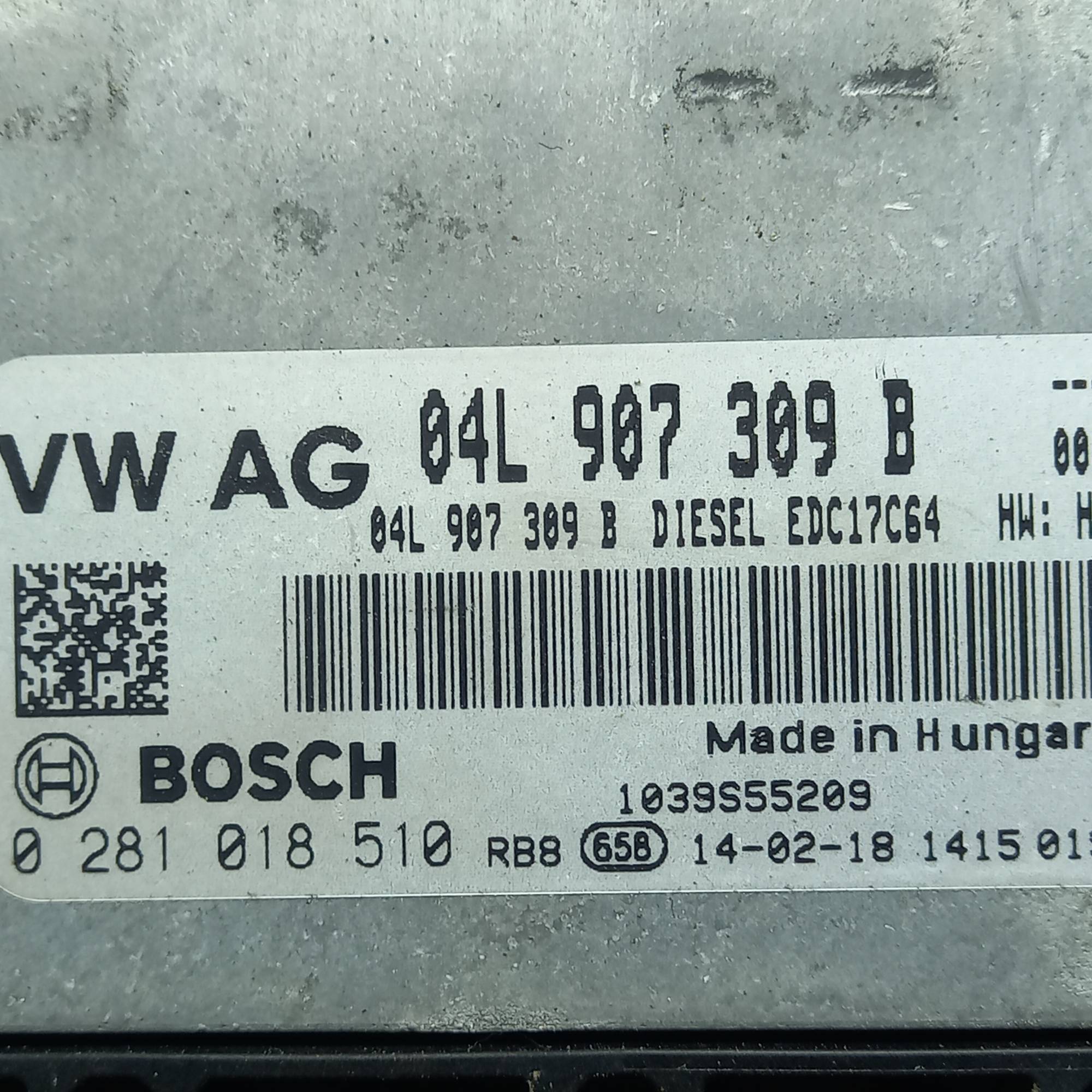 04l907309b, Блок управління двигуном (ЭБУ) Skoda Octavia A7, Volkswagen Golf VII,1.6TDI