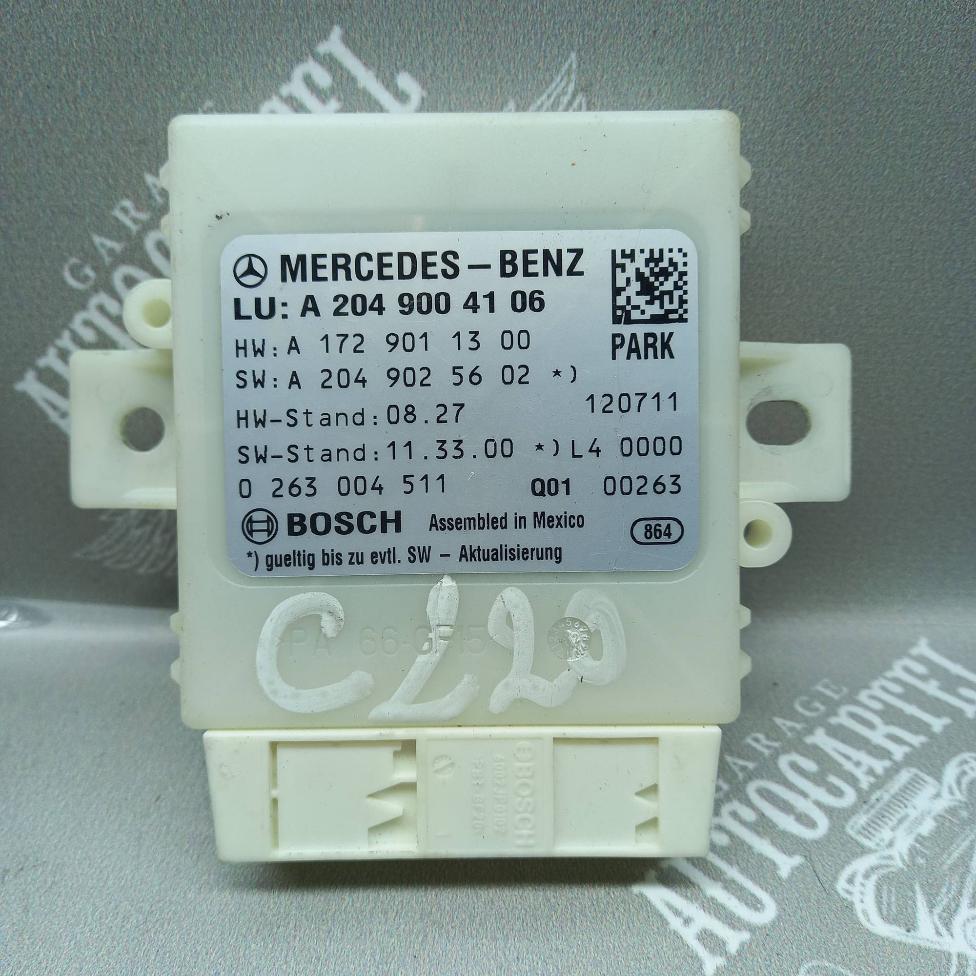 a2049004106 Блок керування парктроніком Mercedes C W204