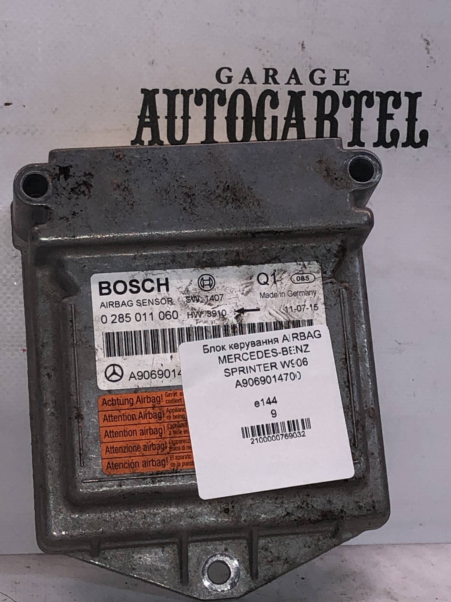 Блок керування AIRBAG MERCEDES-BENZ SPRINTER W906 A9069014700