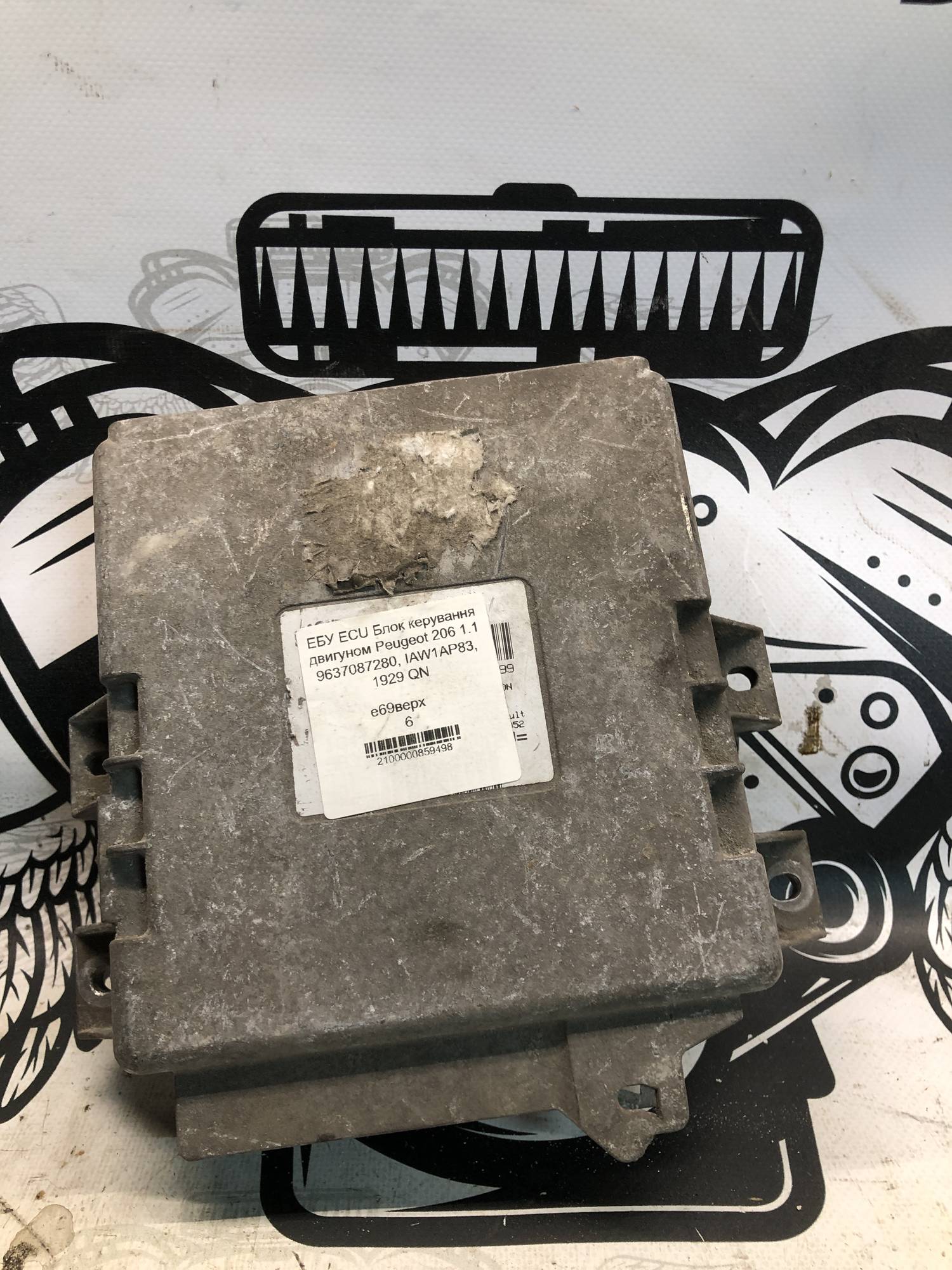 ЕБУ ECU Блок керування двигуном Peugeot 206 1.1 9637087280, IAW1AP83, 1929 QN