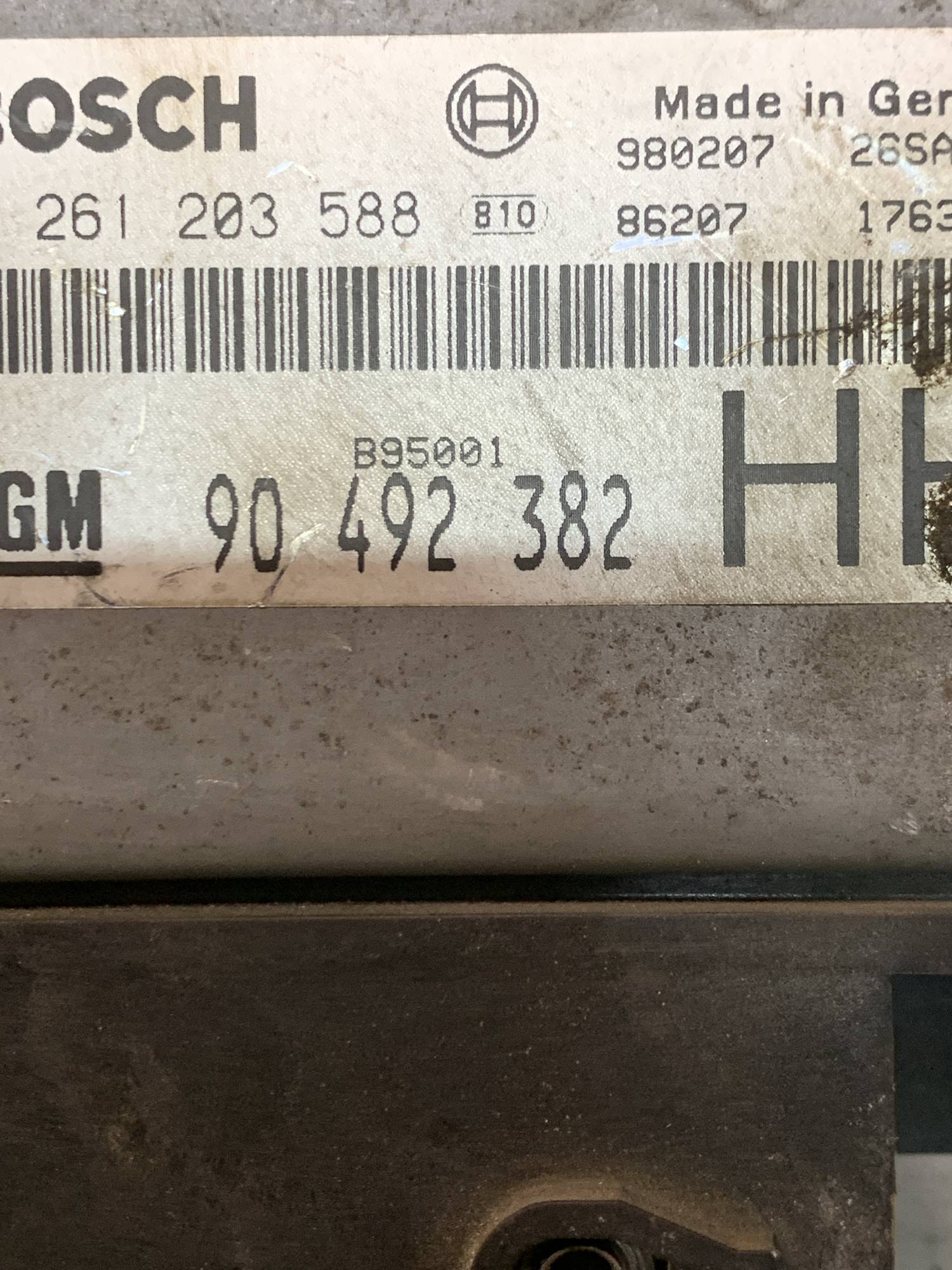Блок керування двигуном, ЕБУ Opel Omega B 2,5 V6 90492382