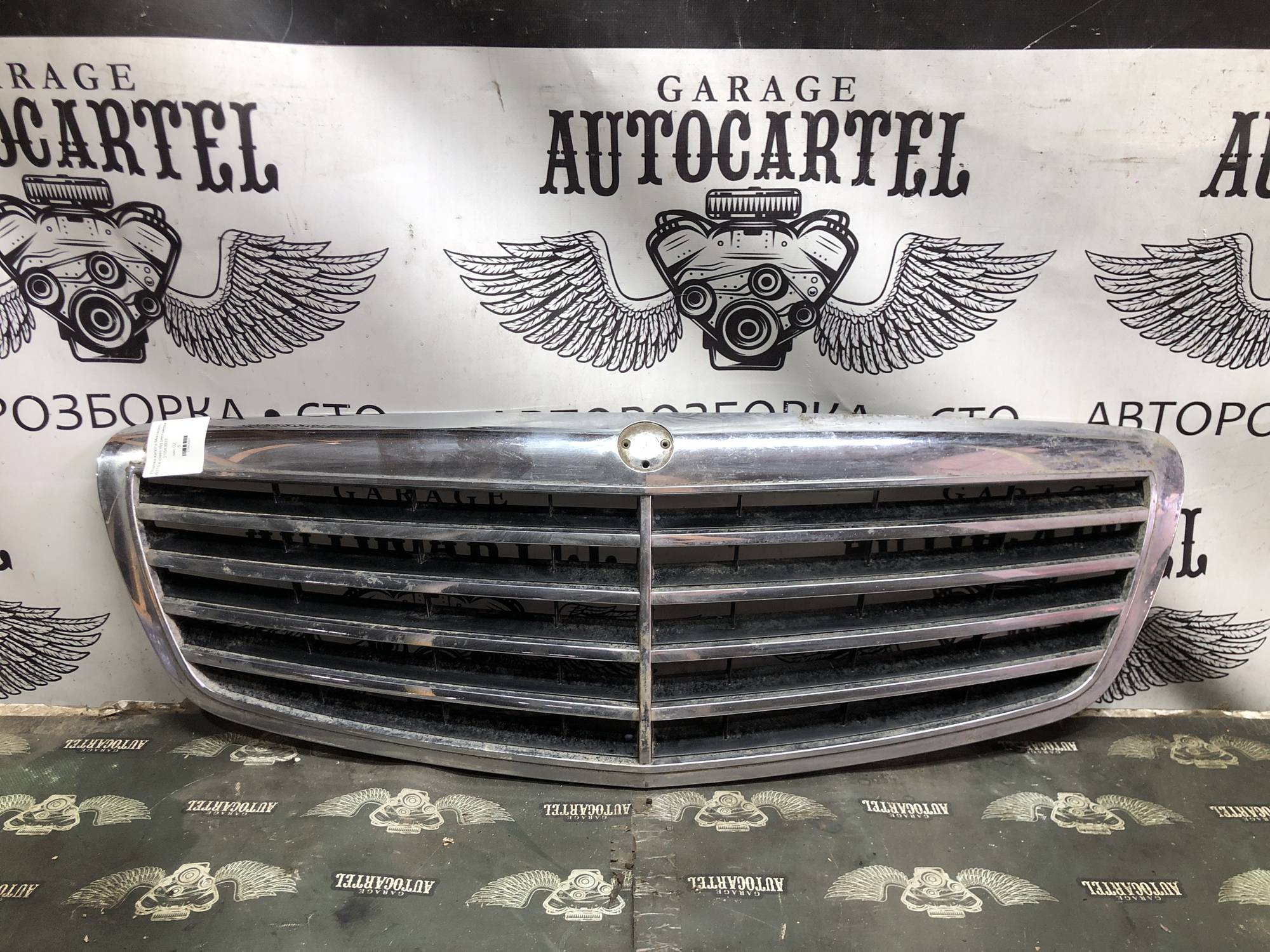 Решітка капота Mercedes W221 s class під рестайлінг 21843921