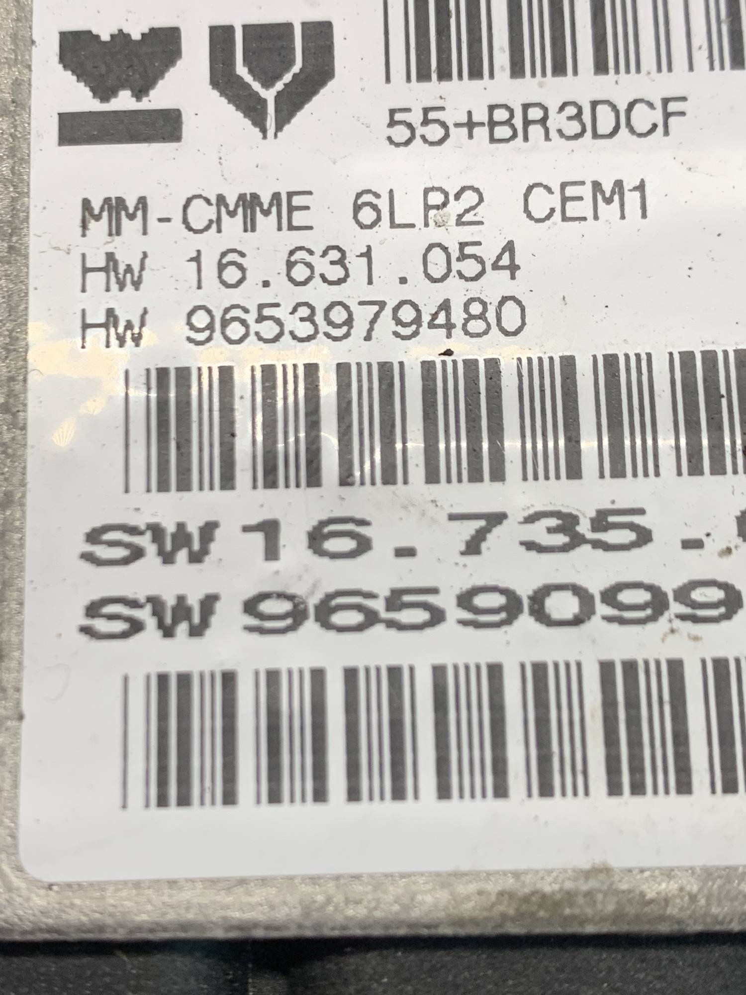 Блок управління двигуном CITROEN C4 1.4 9653979480