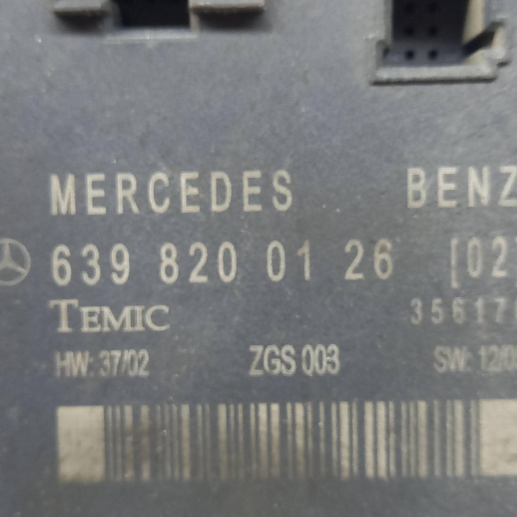 6398200126 Блок керування передніх лівих дверей Mercedes Vito W639 2003-2010.