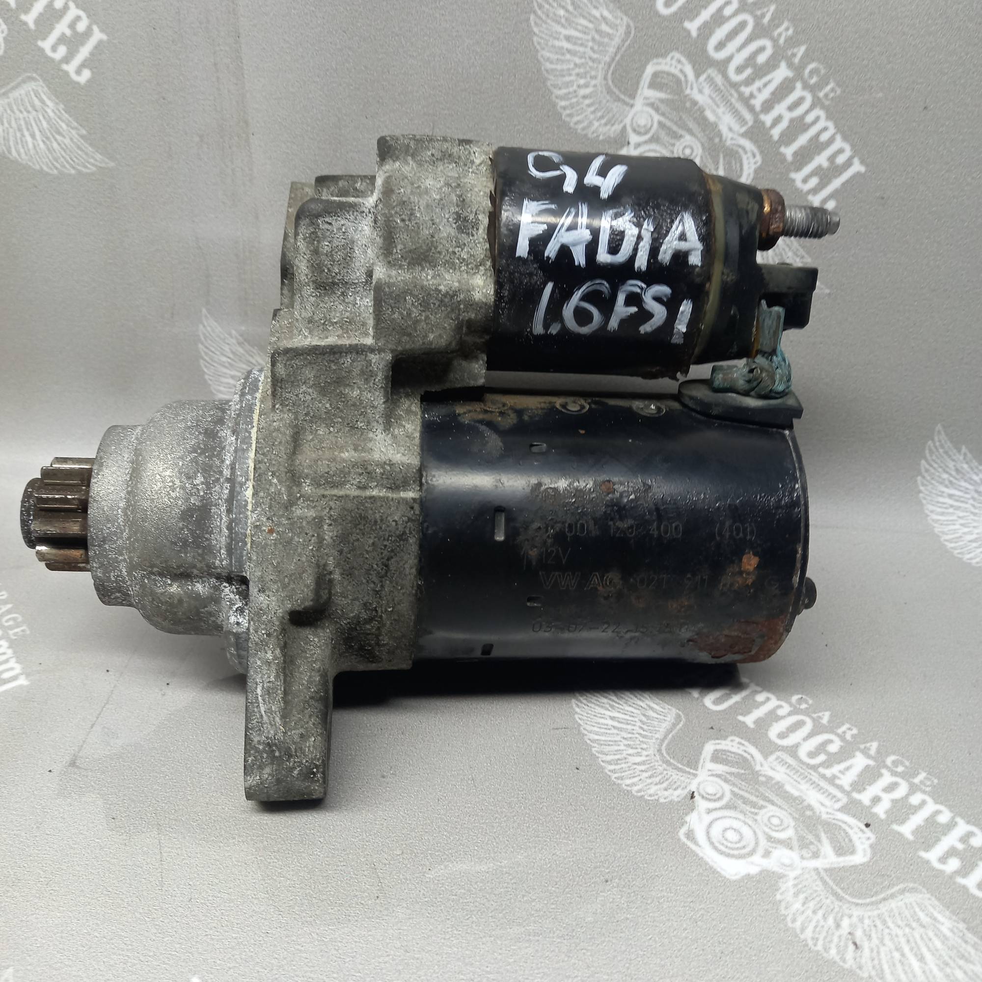 Стартер для Volkswagen Golf 4, Skoda Fabia 1.6 fsi 2002-2005, 02t911021g
