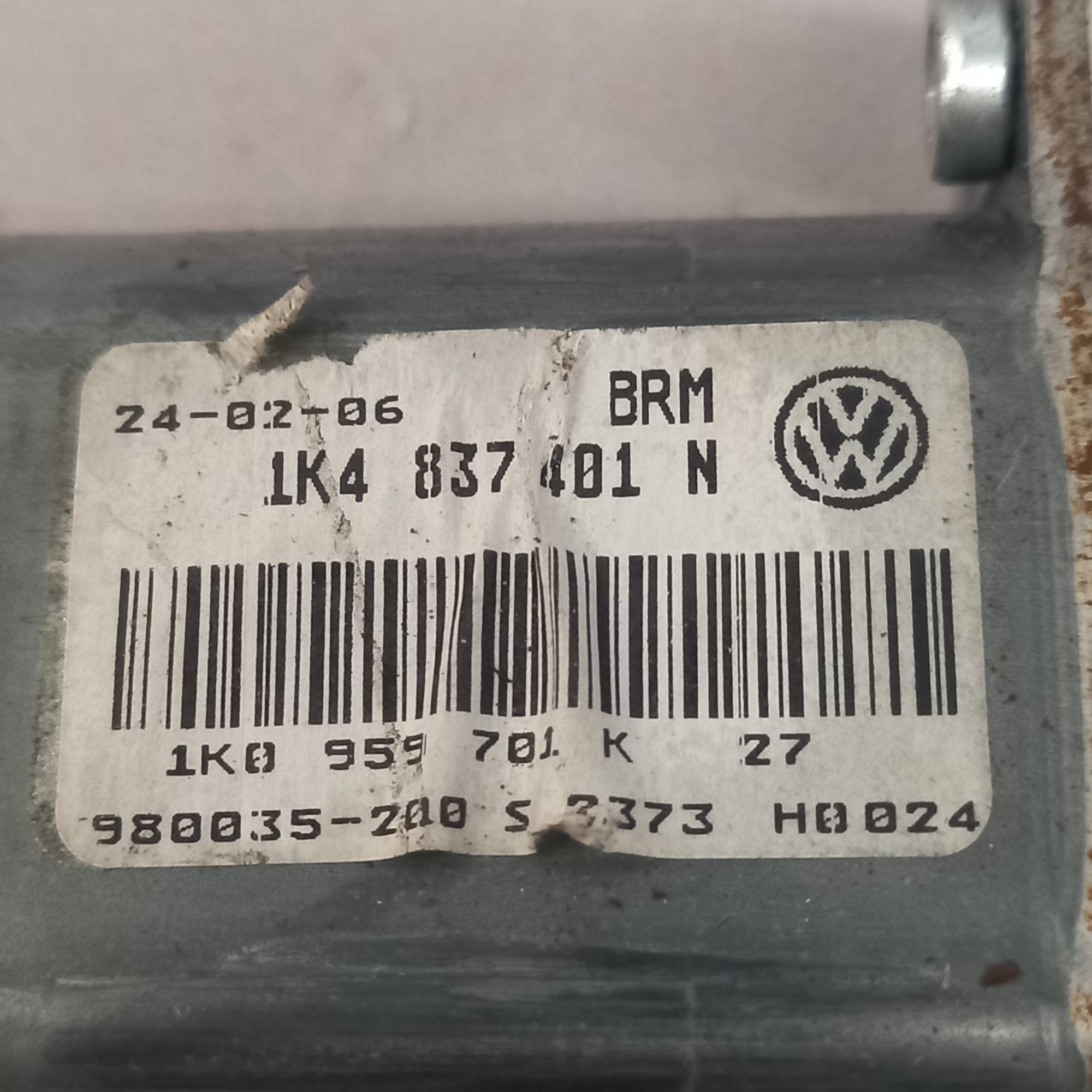 1k4837401n Моторчик склопідйомника лівий передній Volkswagen Golf 5 2003 - 2009