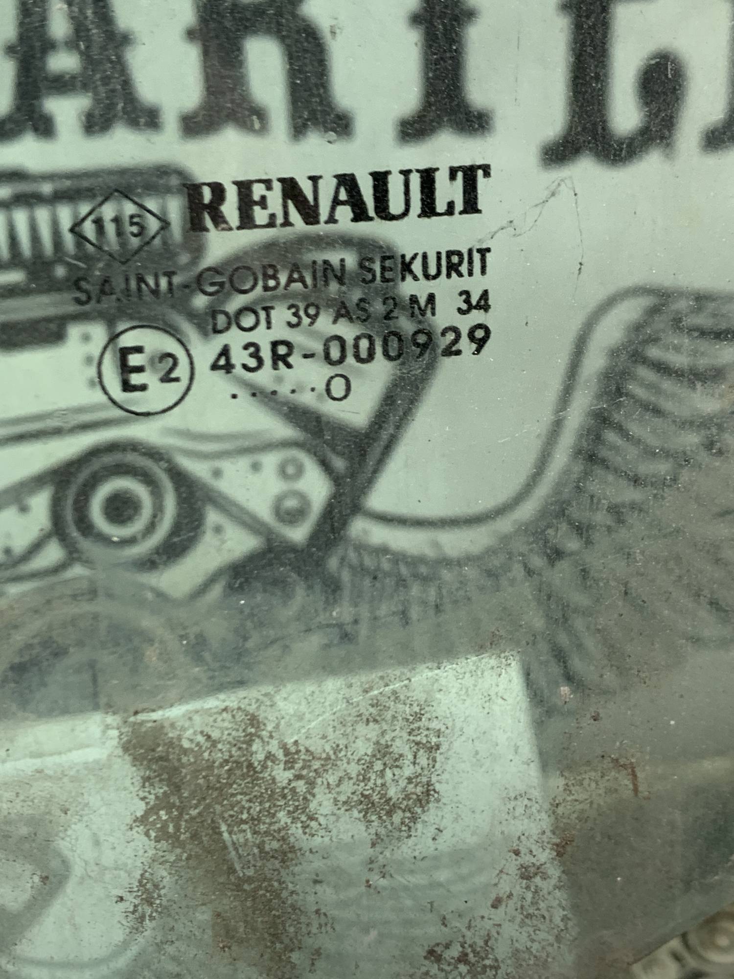 Скло двері переднє ліве Renault Kangoo 2008-2013 43r-000929, 21804847