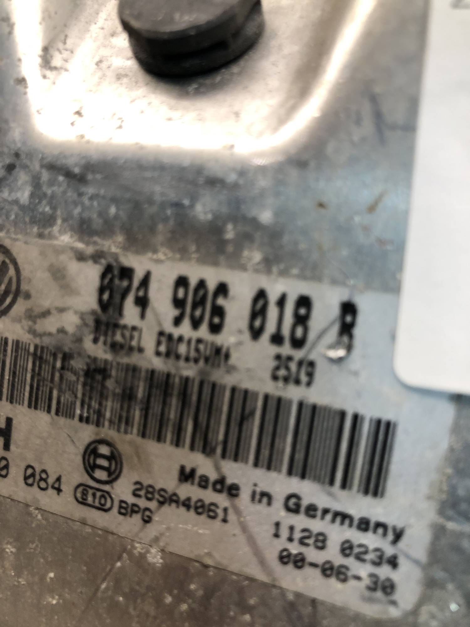 Блок управления двигателем Volkswagen T4 2.5 TDI 65KW 074906018B
