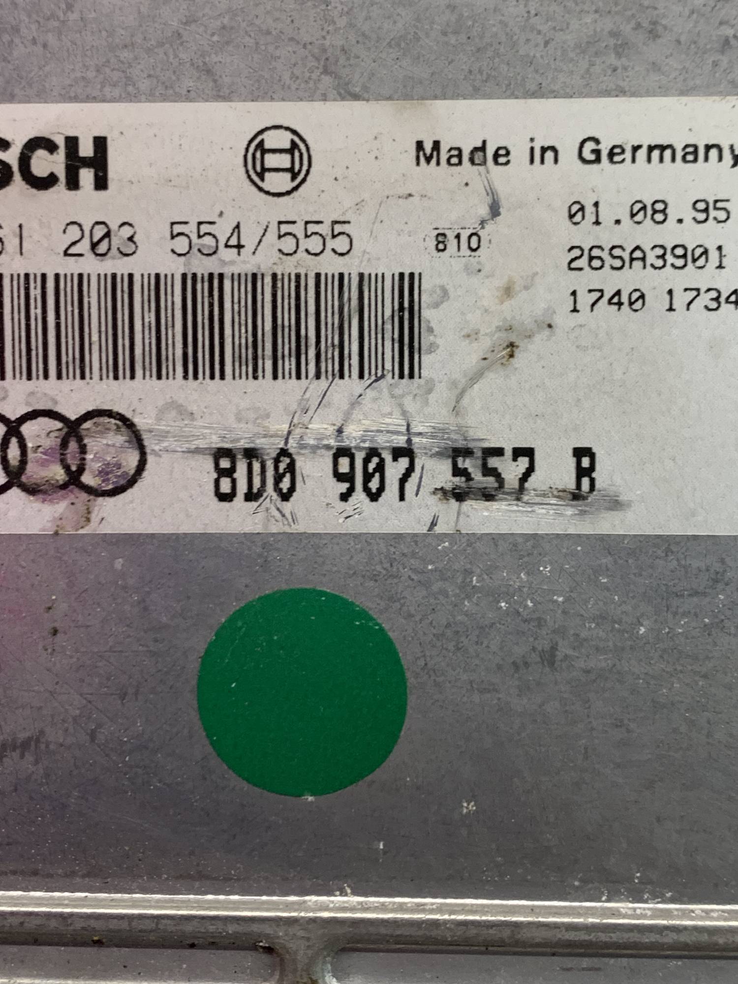 Блок керування двигуном Audi A4 B5 1.6/ADP 8d0907557b
