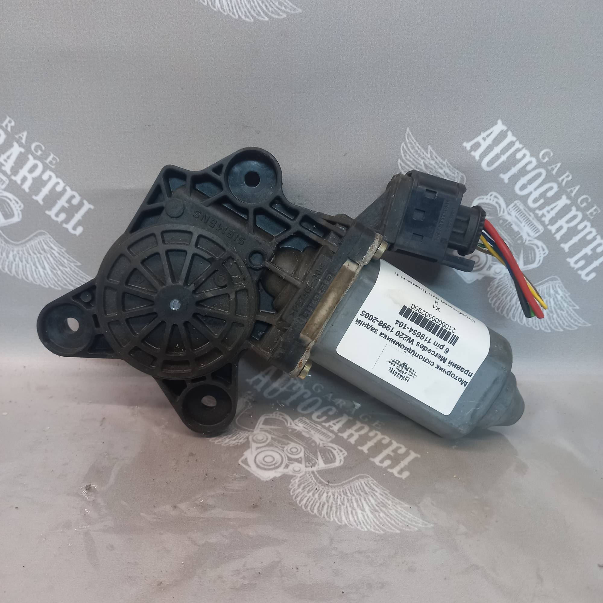 Моторчик склопідйомника задній правий Mercedes W220 1998-2005 6 pin 119654-104