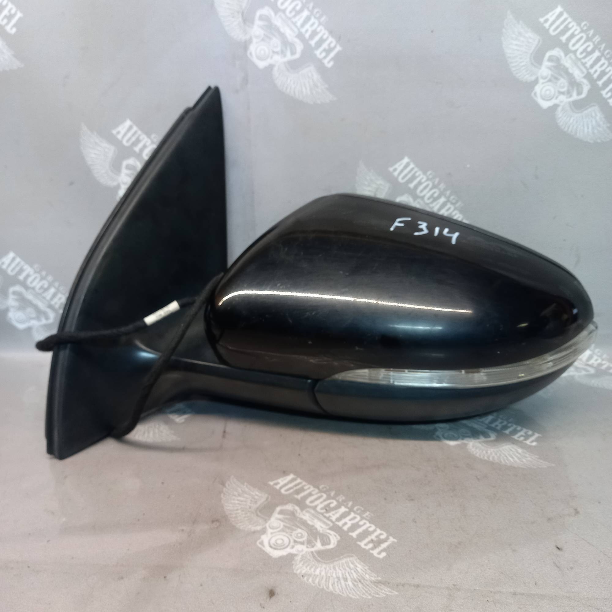 Дзеркало ліве з повторювачем (без вкладиша)6 пінів VW Golf VI 09-14, 5K0857502CB, 21467257