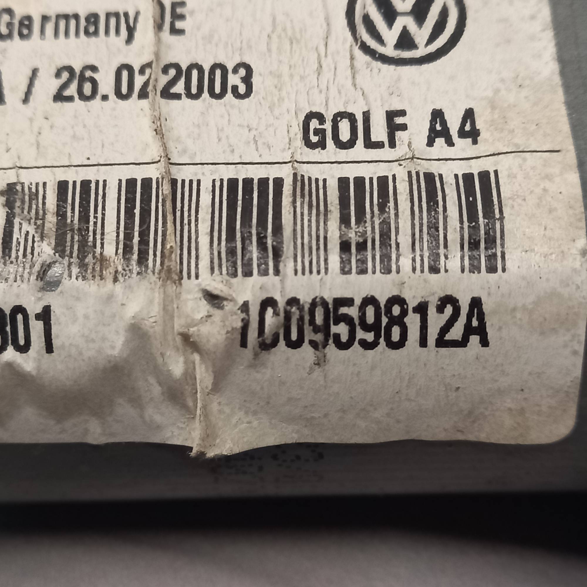 Моторчик склопідіймача задній правий VW Golf 4 1c0959812a Volkswagen Golf 4 1998-2006