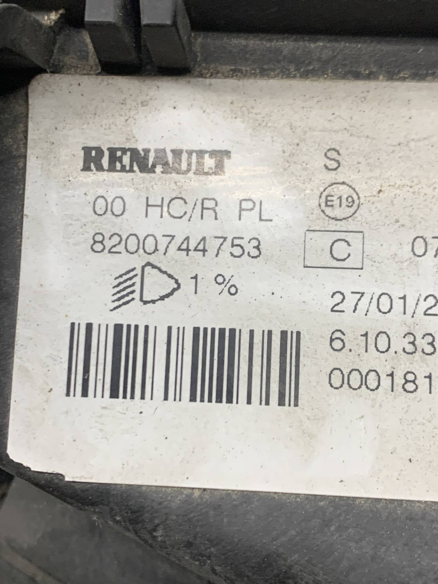 Фара передня ліва Renault Logan MCV 8200744753