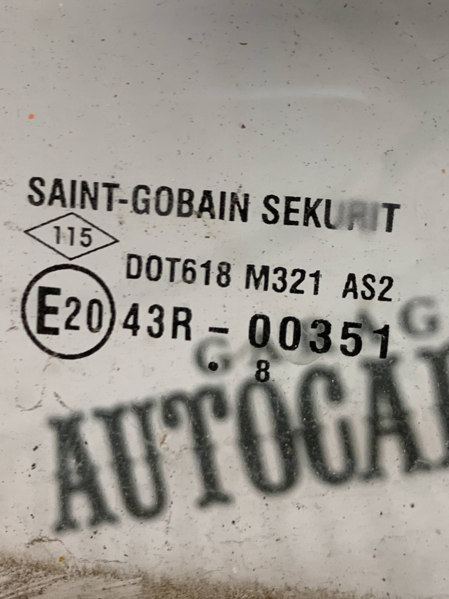Скло дверей заднє праве Renault Sandero 2008-2012 Хетчбек, 43r-00351, 21807701