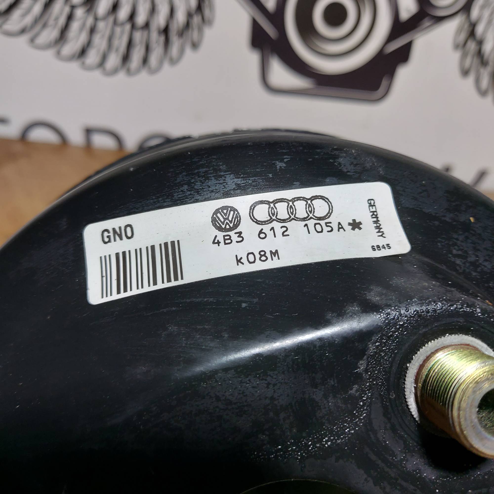 Вакуумний підсилювач гальм VW Passat B5+, Audi A6 C5 4B3612105A