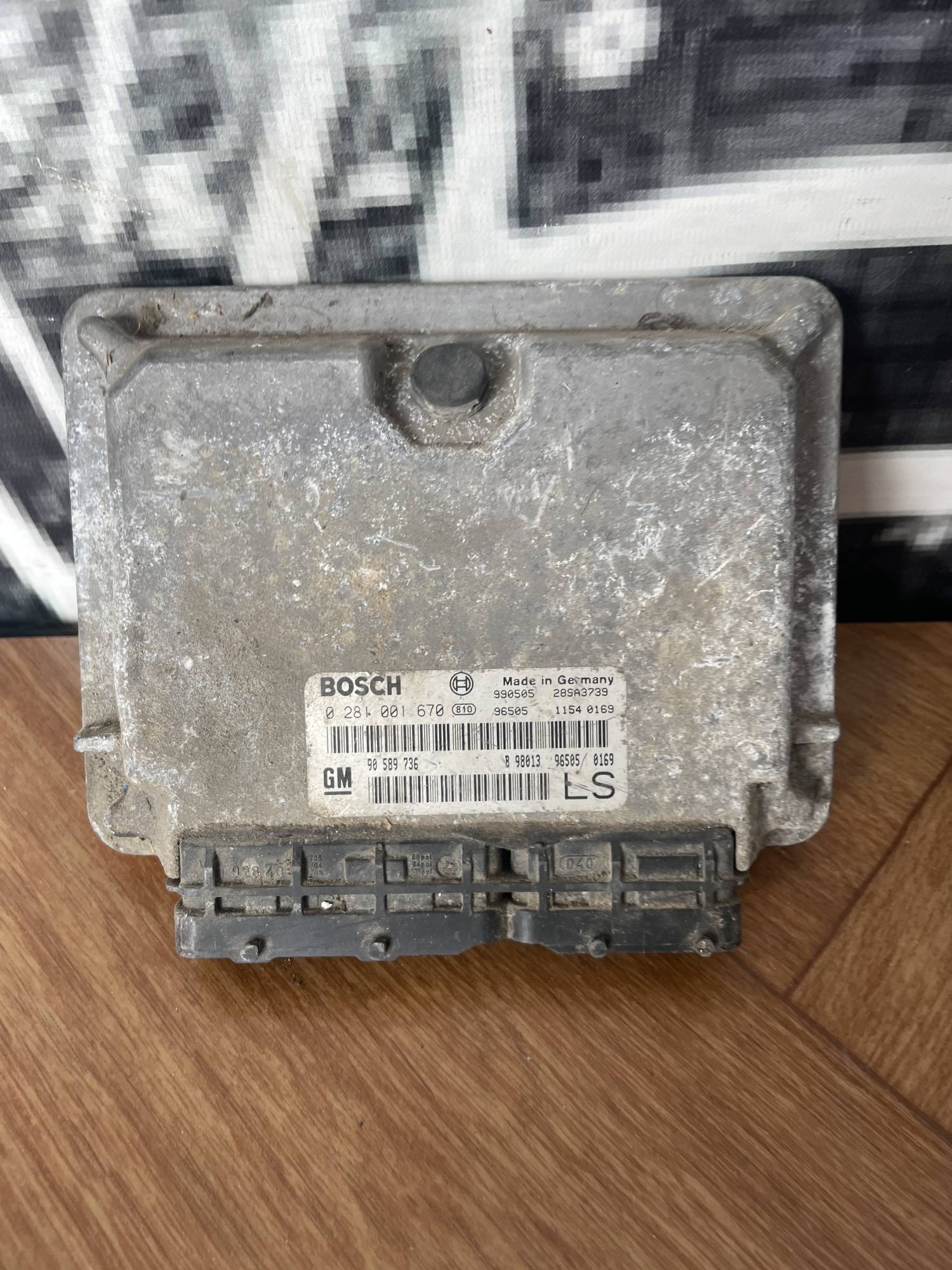 0281001670 блок управління двигуном Opel Astra (G) 1998-2005 1.7