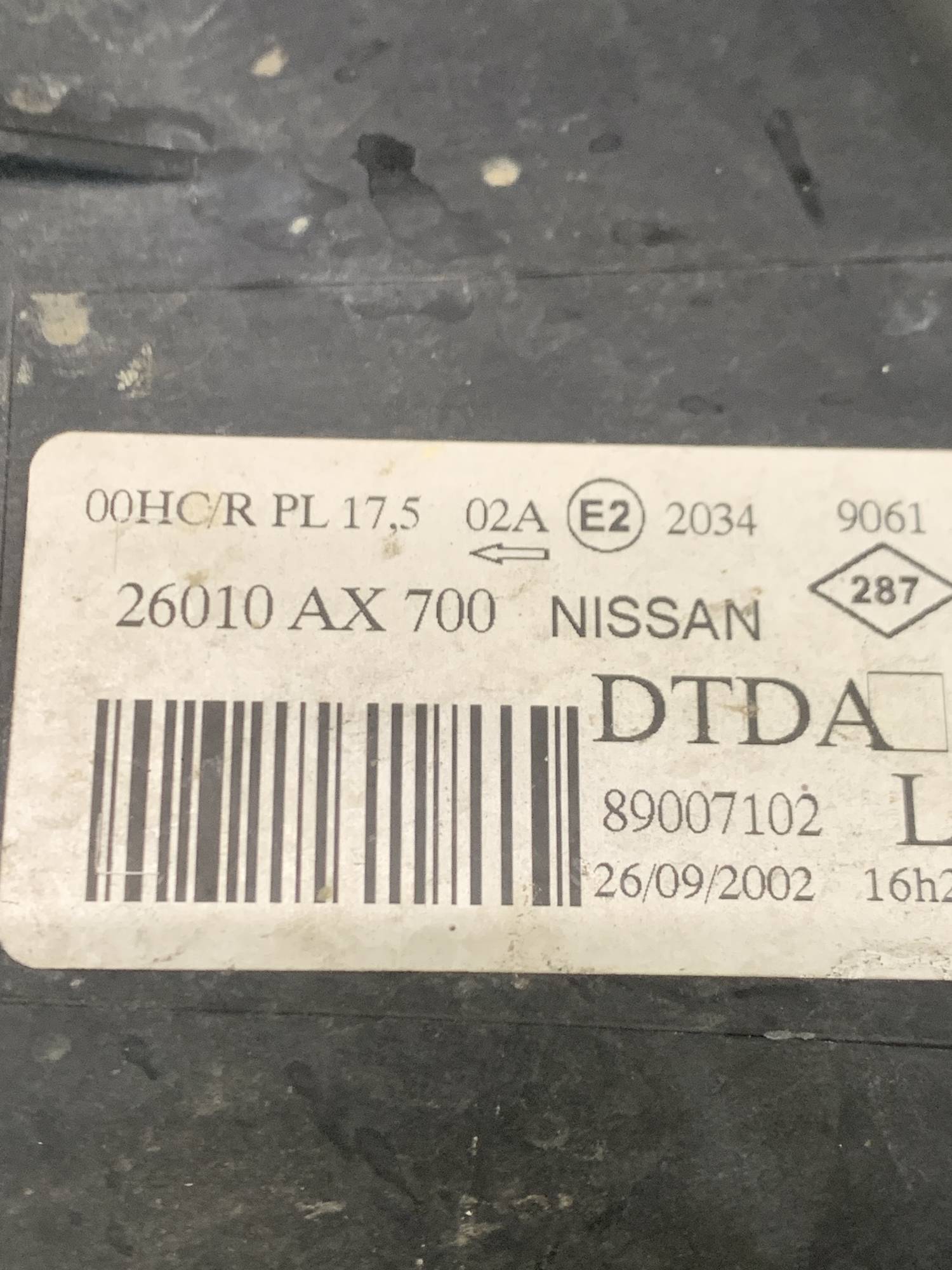 26010ax700 Ліва передня фара Nissan Micra K12 2003-2007