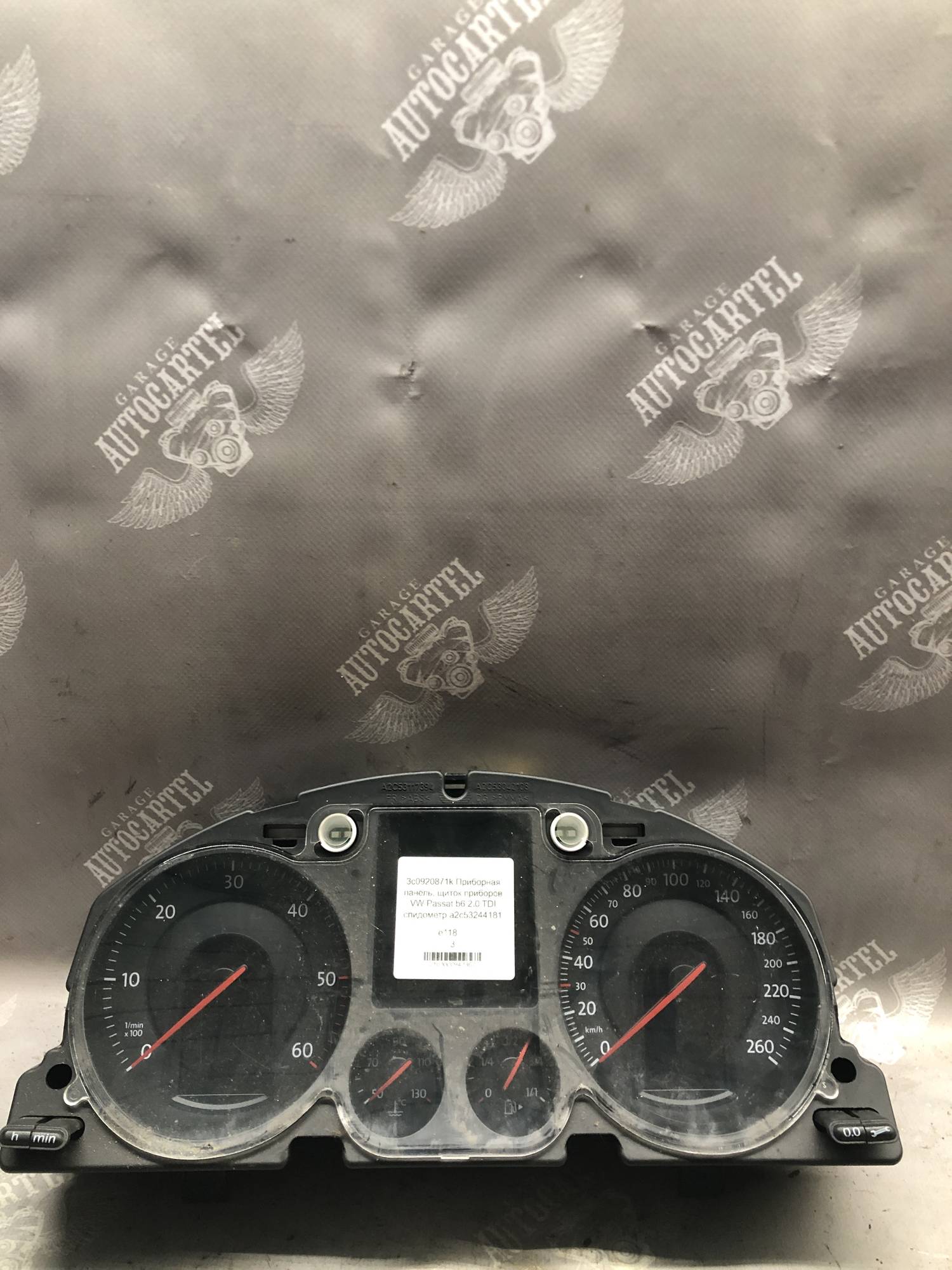 3c0920871k Приборная панель, щиток приборов VW Passat b6 2.0 TDI спидометр a2c53244181