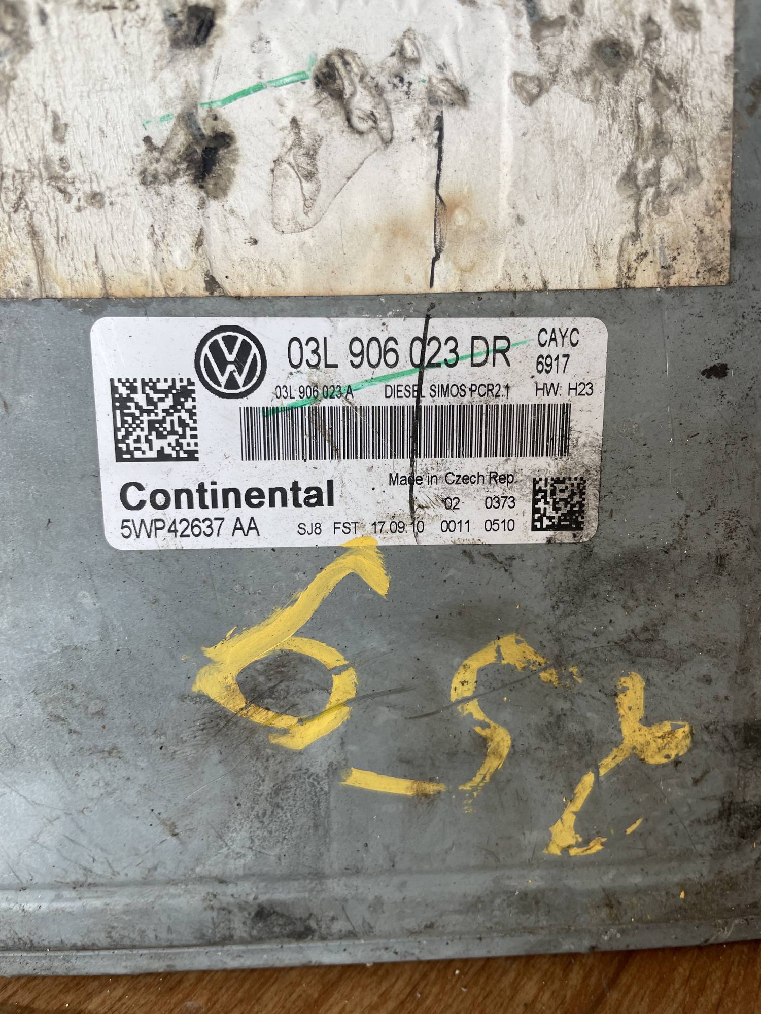 03l906023dr блок управління двигуном VAG Volkswagen Golf 6 2008-2010