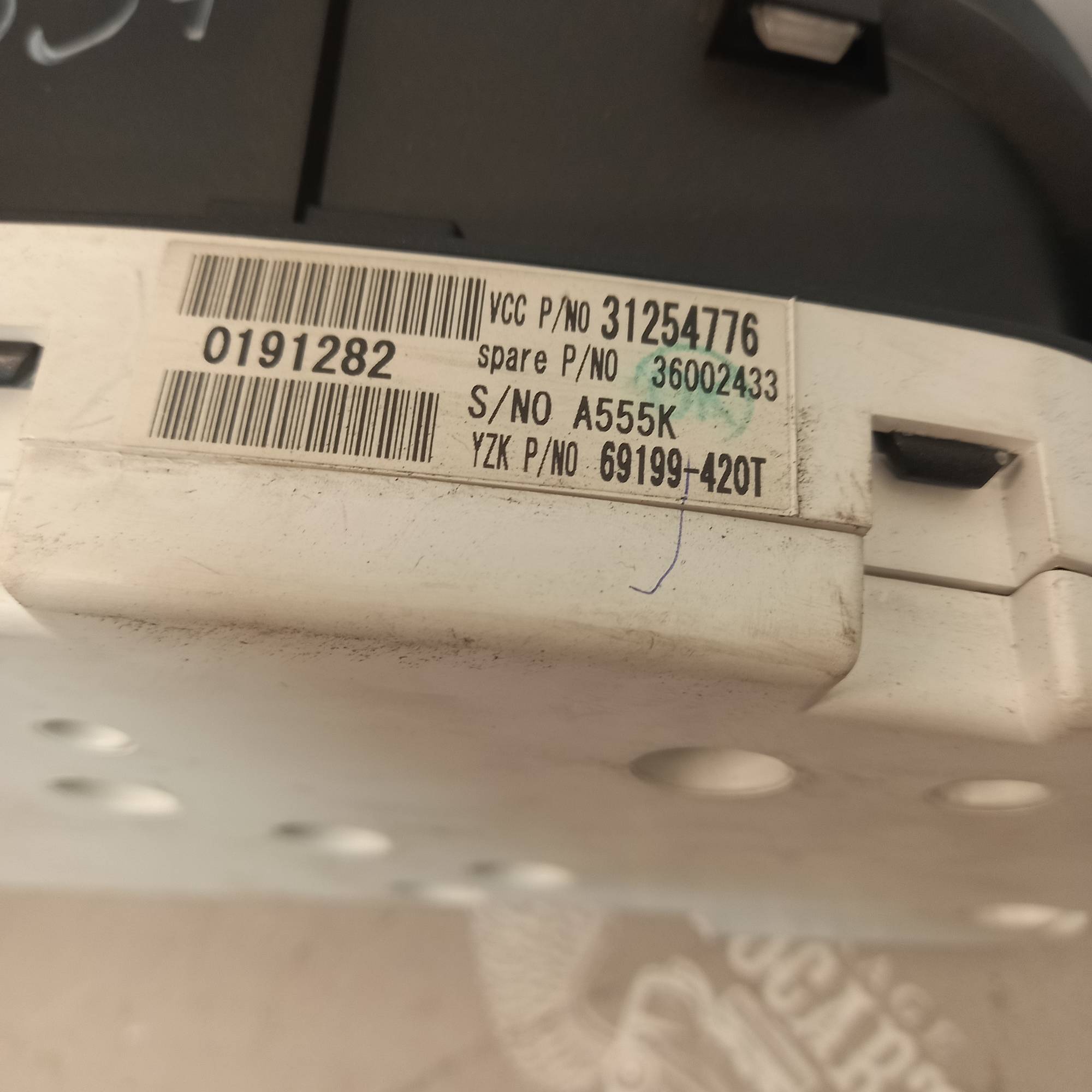 Панель приладів volvo v50 s40 2 c30 31254776, 69199-420T