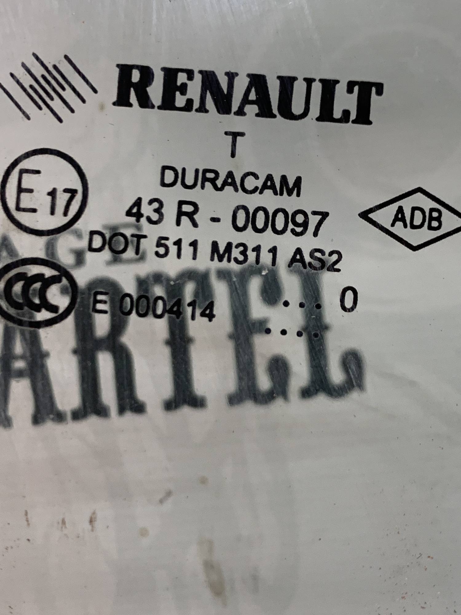 Скло дверей заднє праве Renault Megane 3 43r-00097, 21806285