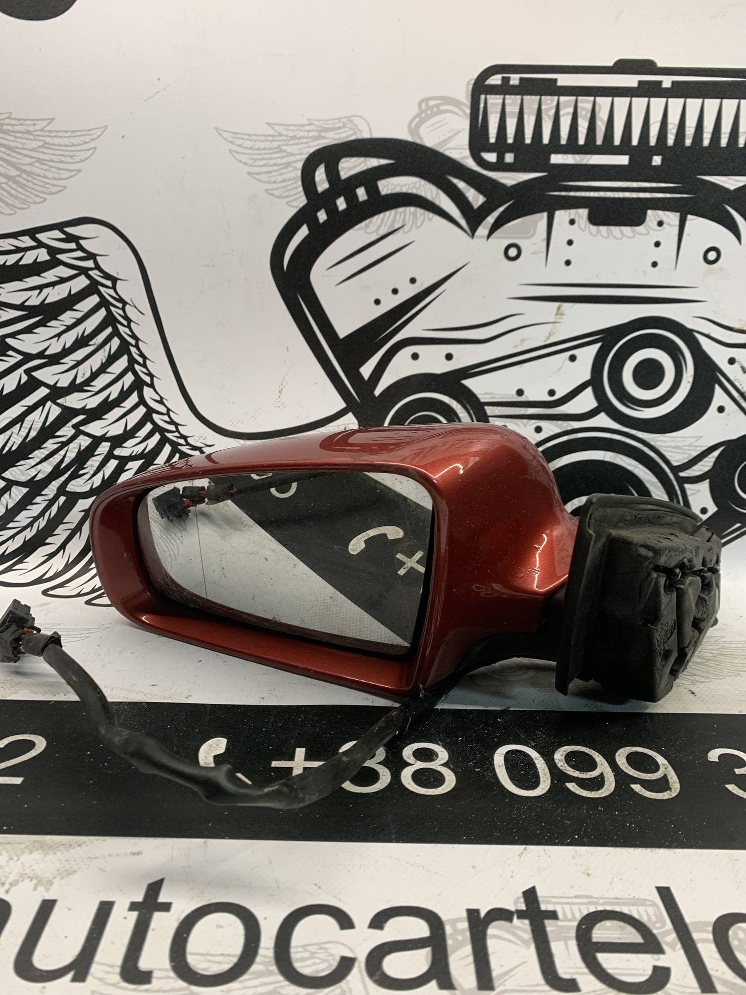 e1010754, Дзеркало бічне ліве Audi A3 8P, 2003-2008, 5pin, 21867231