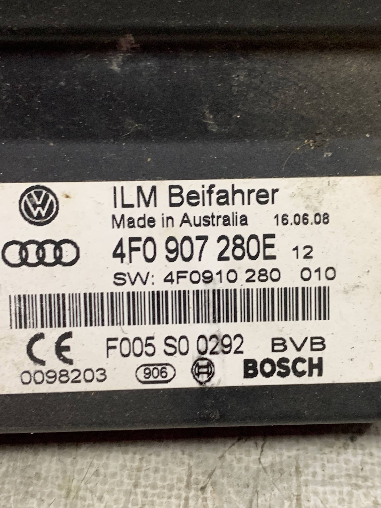 Блок керування бортовою мережею Audi Q7 4f0907280e