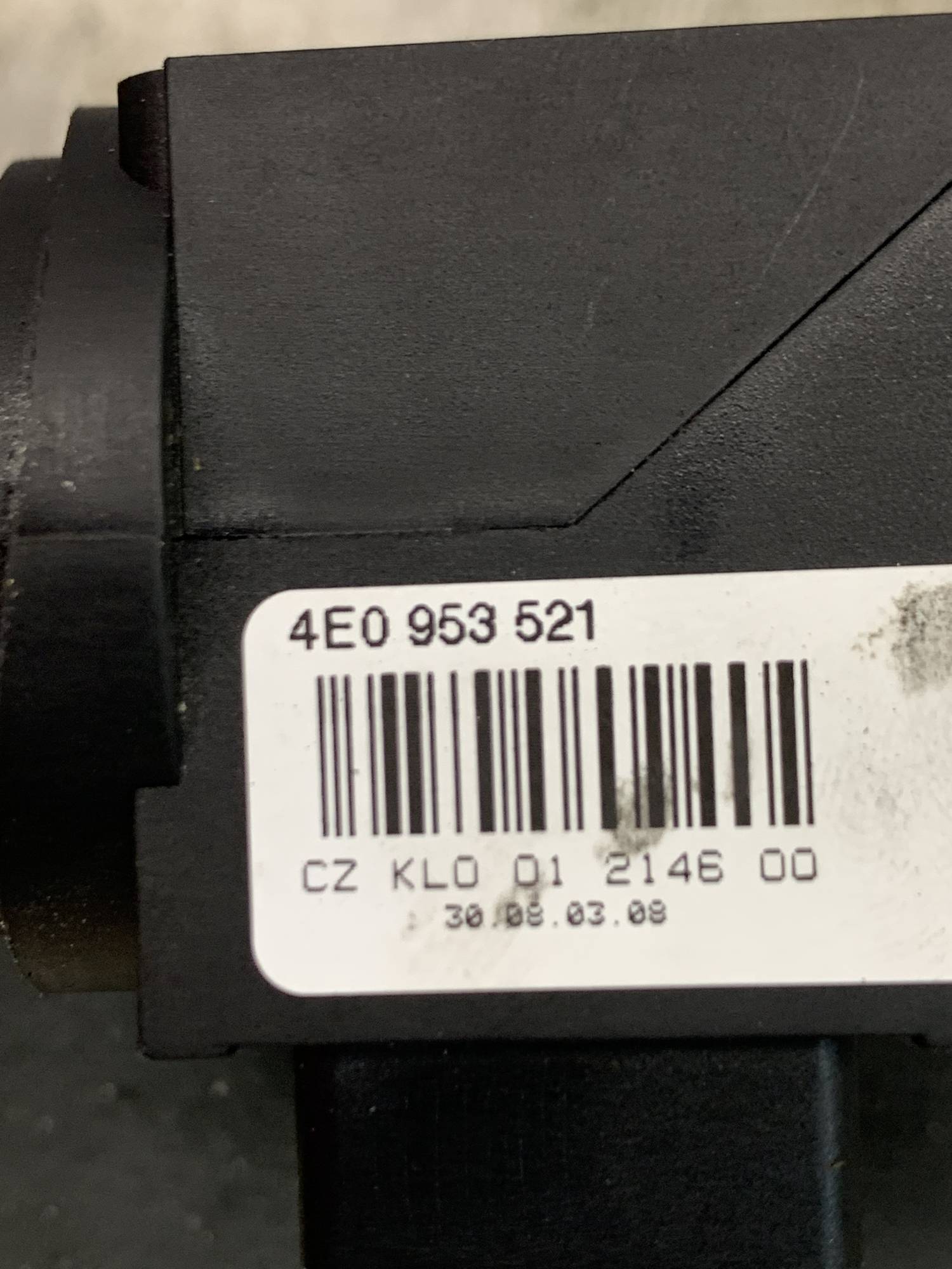 Перемикач ручка швидкості круїз контроля A4 B6 Audi 4E0953521